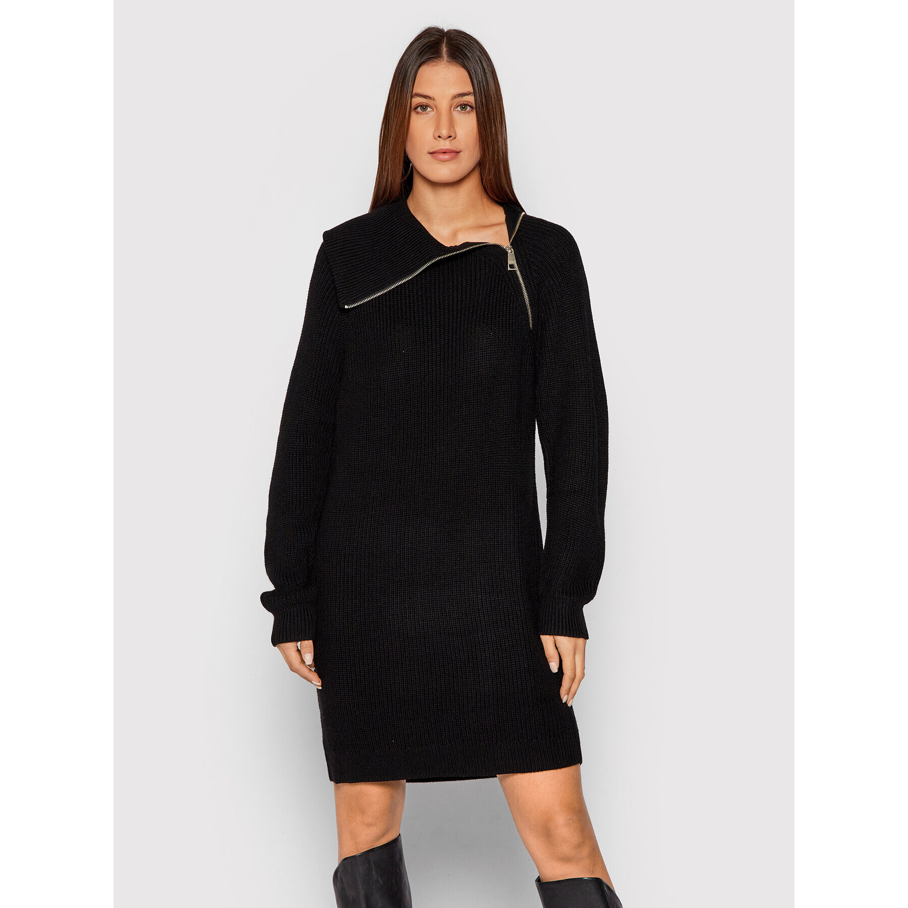 Liu Jo Плетена рокля WF1423 MA51I Черен Regular Fit - Pepit.bg