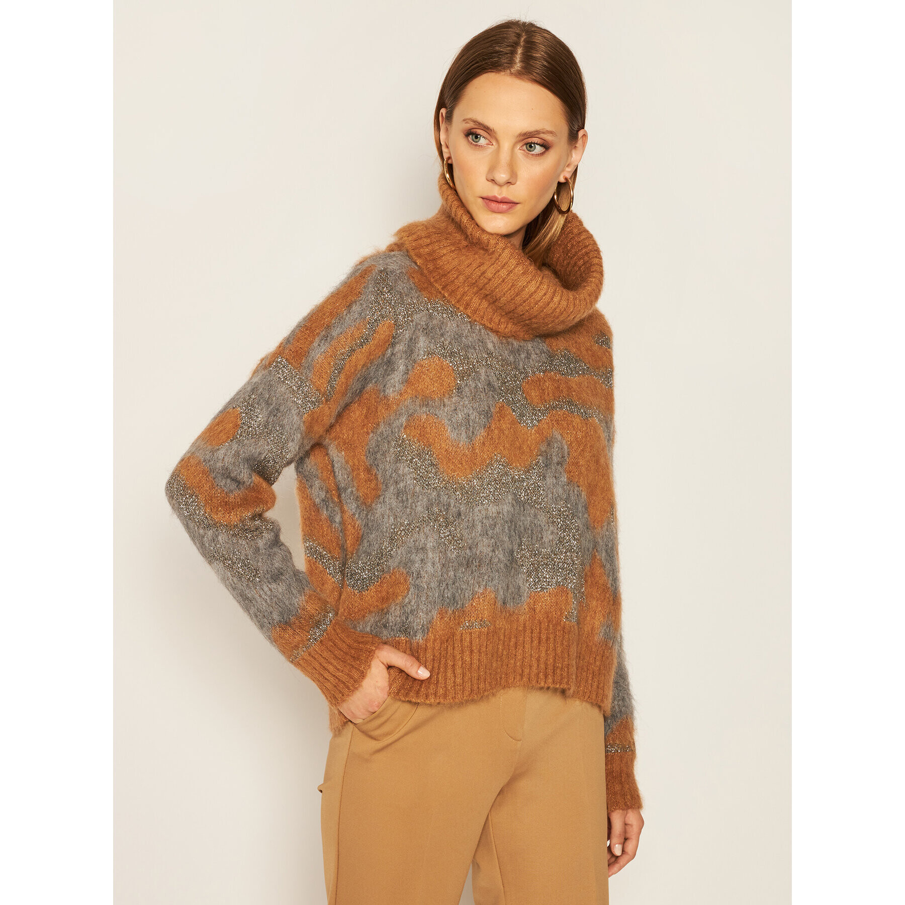 Liu Jo Поло MF0159 MA75I Кафяв Regular Fit - Pepit.bg