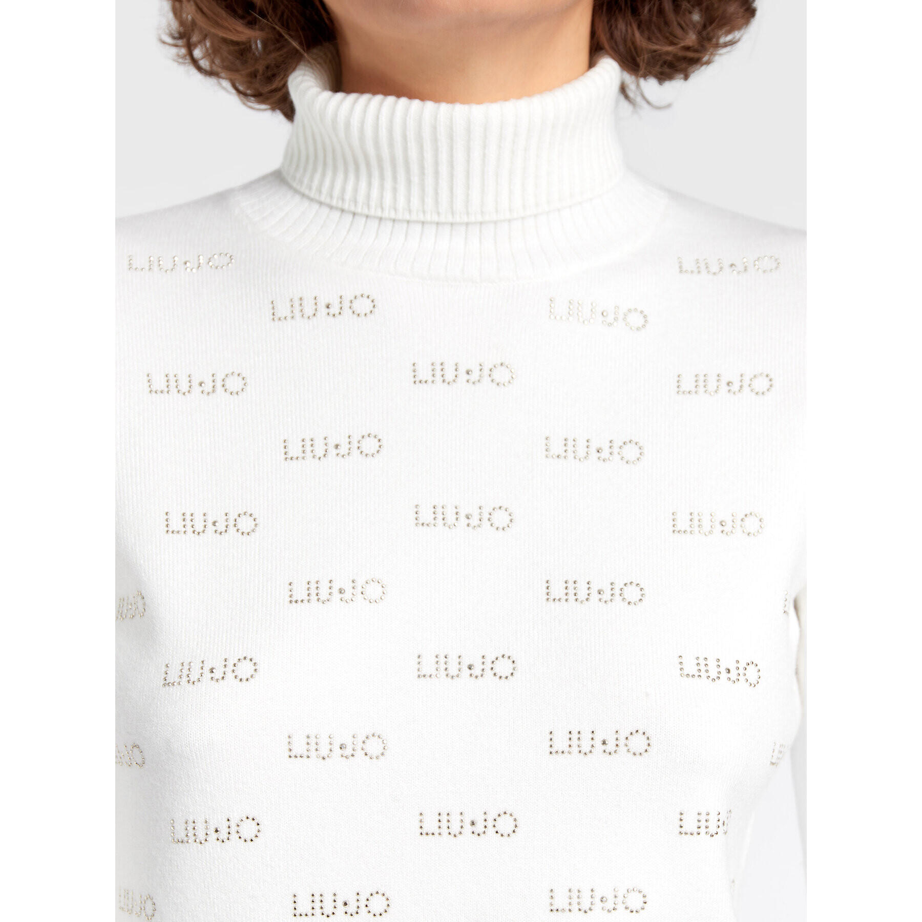 Liu Jo Поло TF2107 MA63M Бял Regular Fit - Pepit.bg