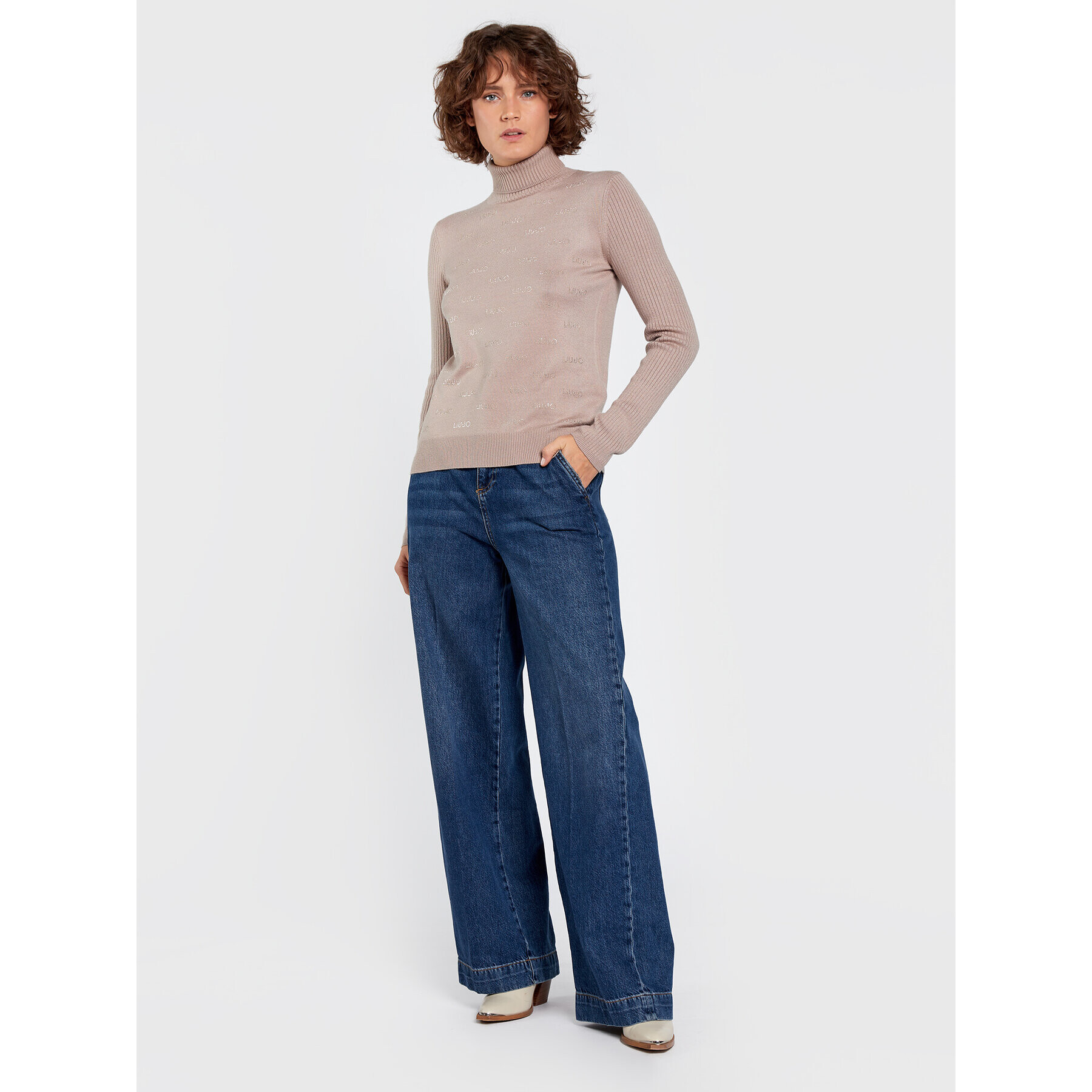 Liu Jo Sport Поло TF2107 MA63M Кафяв Regular Fit - Pepit.bg