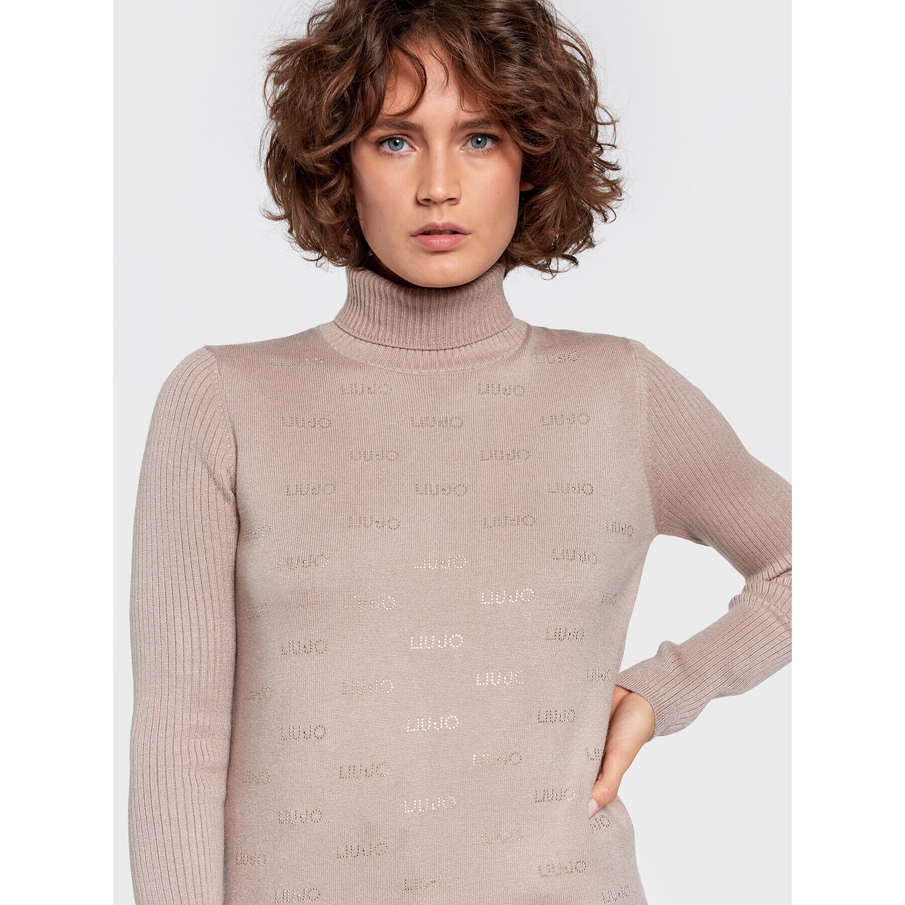 Liu Jo Sport Поло TF2107 MA63M Кафяв Regular Fit - Pepit.bg