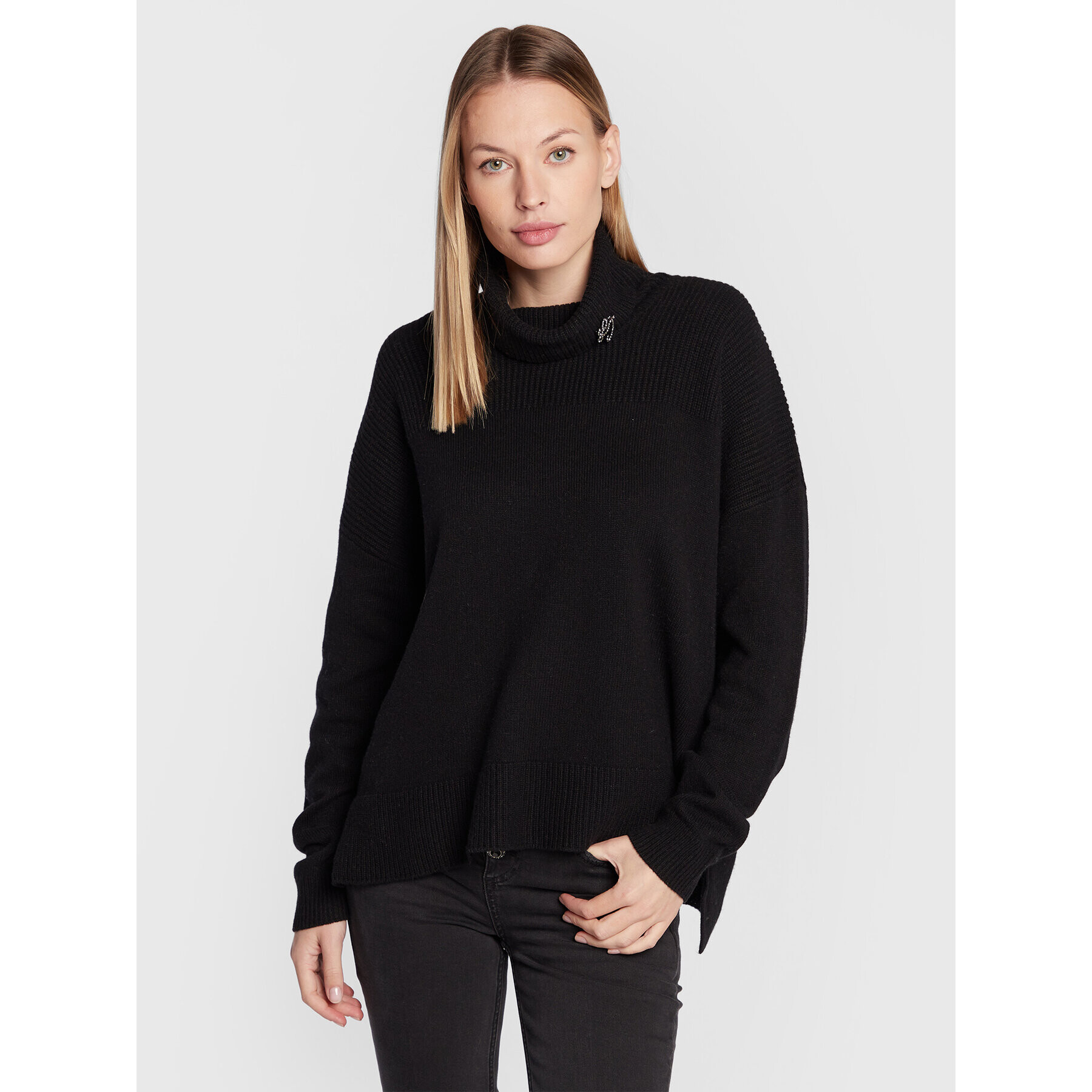 Liu Jo Поло WF2265 MA72L Черен Regular Fit - Pepit.bg