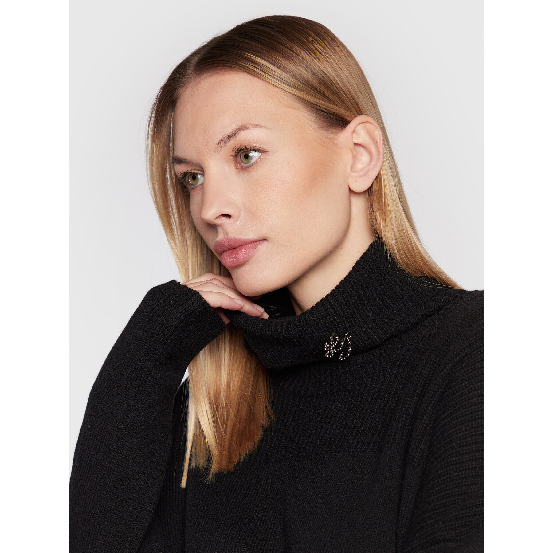 Liu Jo Поло WF2265 MA72L Черен Regular Fit - Pepit.bg