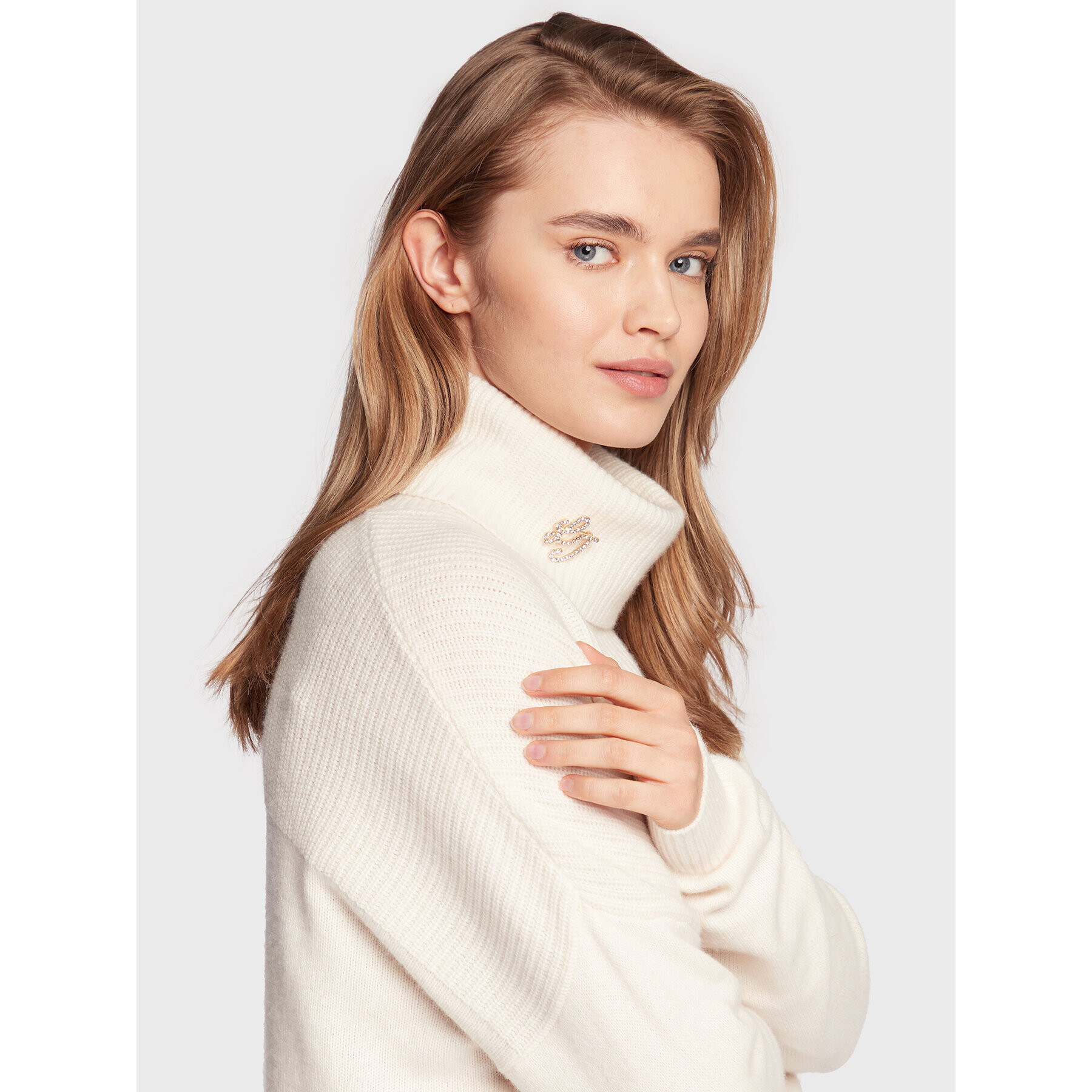 Liu Jo Поло WF2265 MA72L Екрю Regular Fit - Pepit.bg