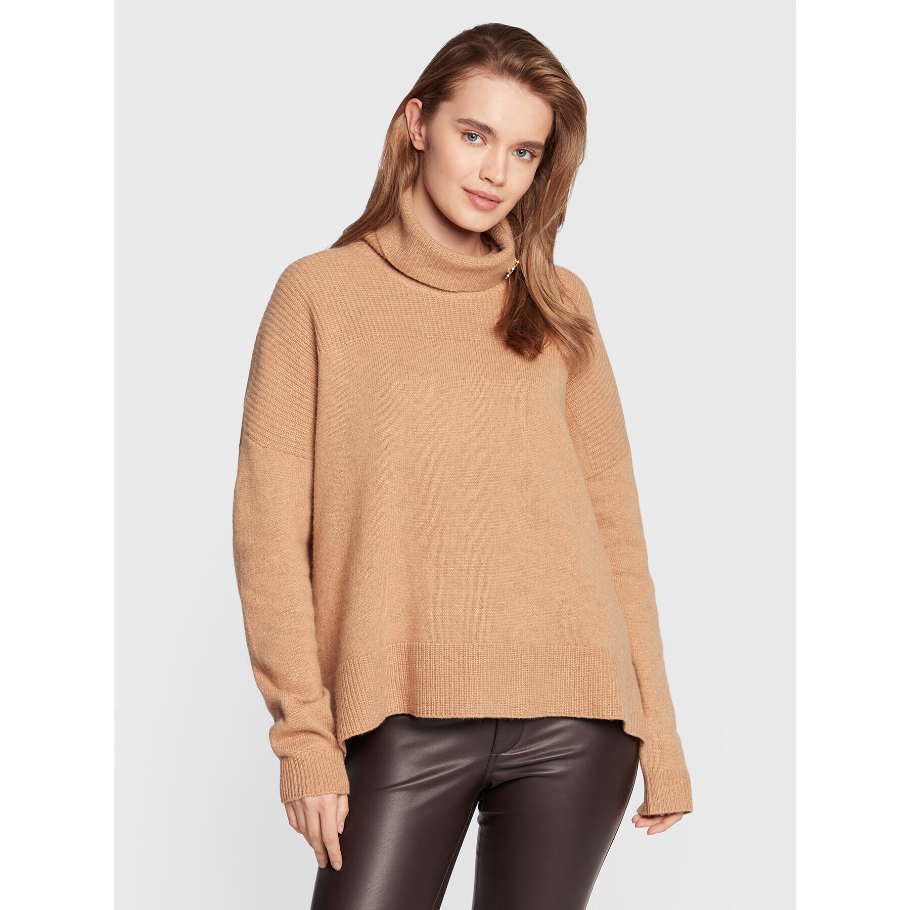 Liu Jo Поло WF2265 MA72L Кафяв Regular Fit - Pepit.bg