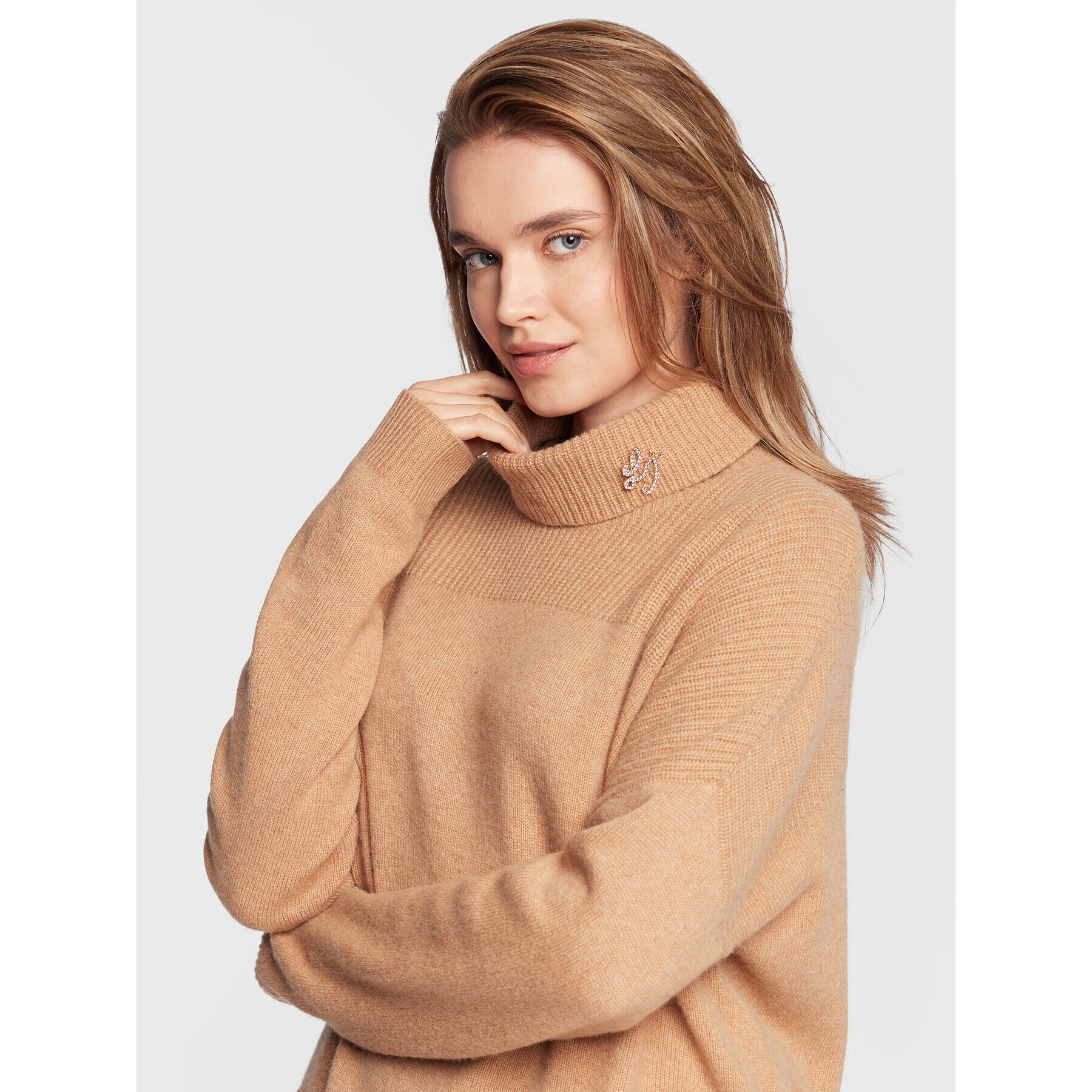 Liu Jo Поло WF2265 MA72L Кафяв Regular Fit - Pepit.bg