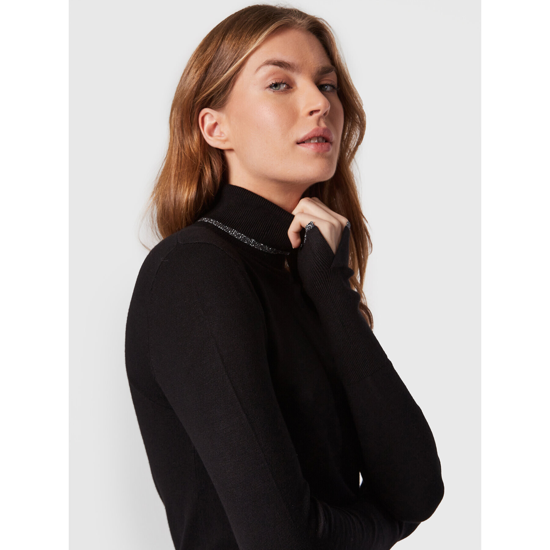 Liu Jo Поло WF2478 MS49I Черен Slim Fit - Pepit.bg