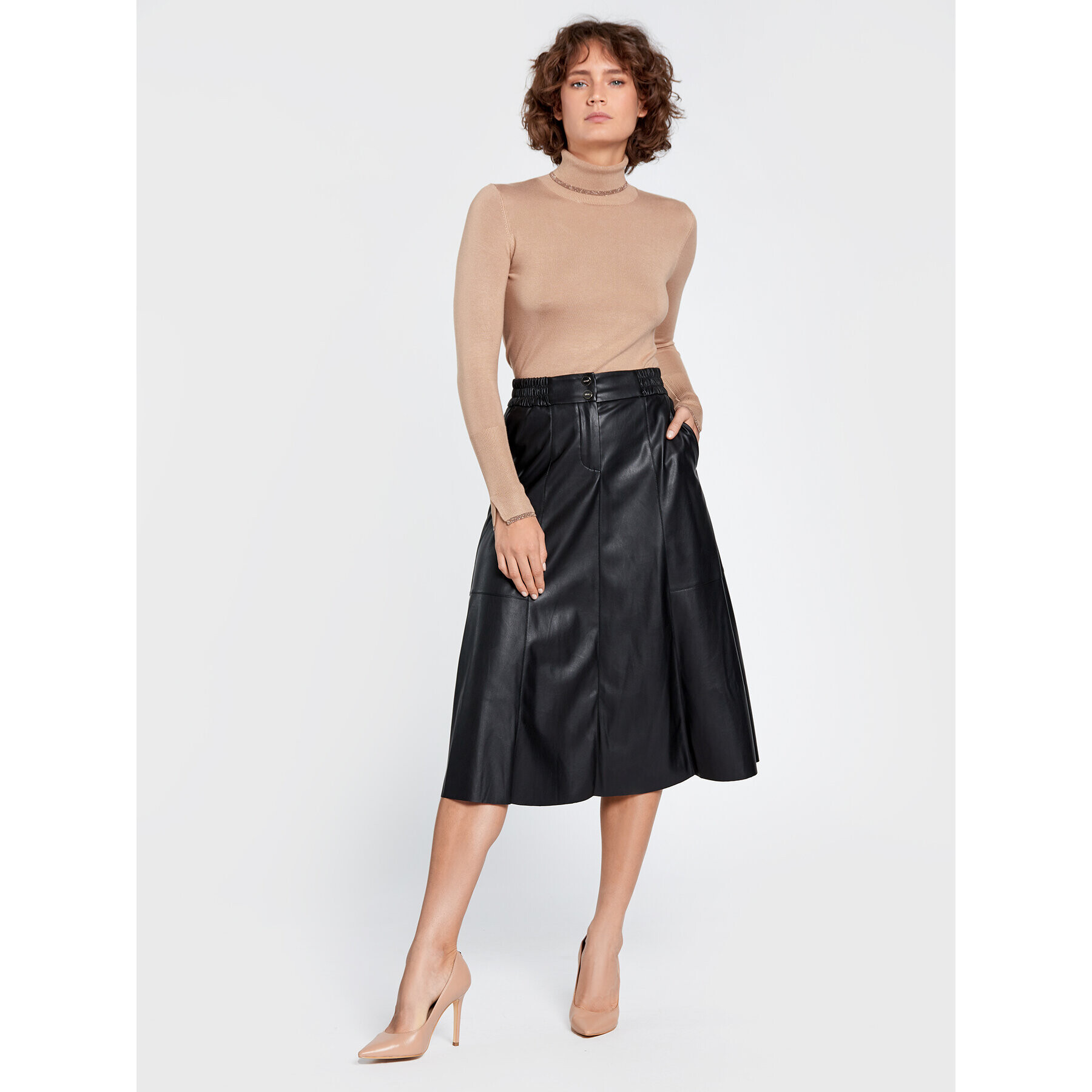 Liu Jo Поло WF2478 MS49I Кафяв Slim Fit - Pepit.bg