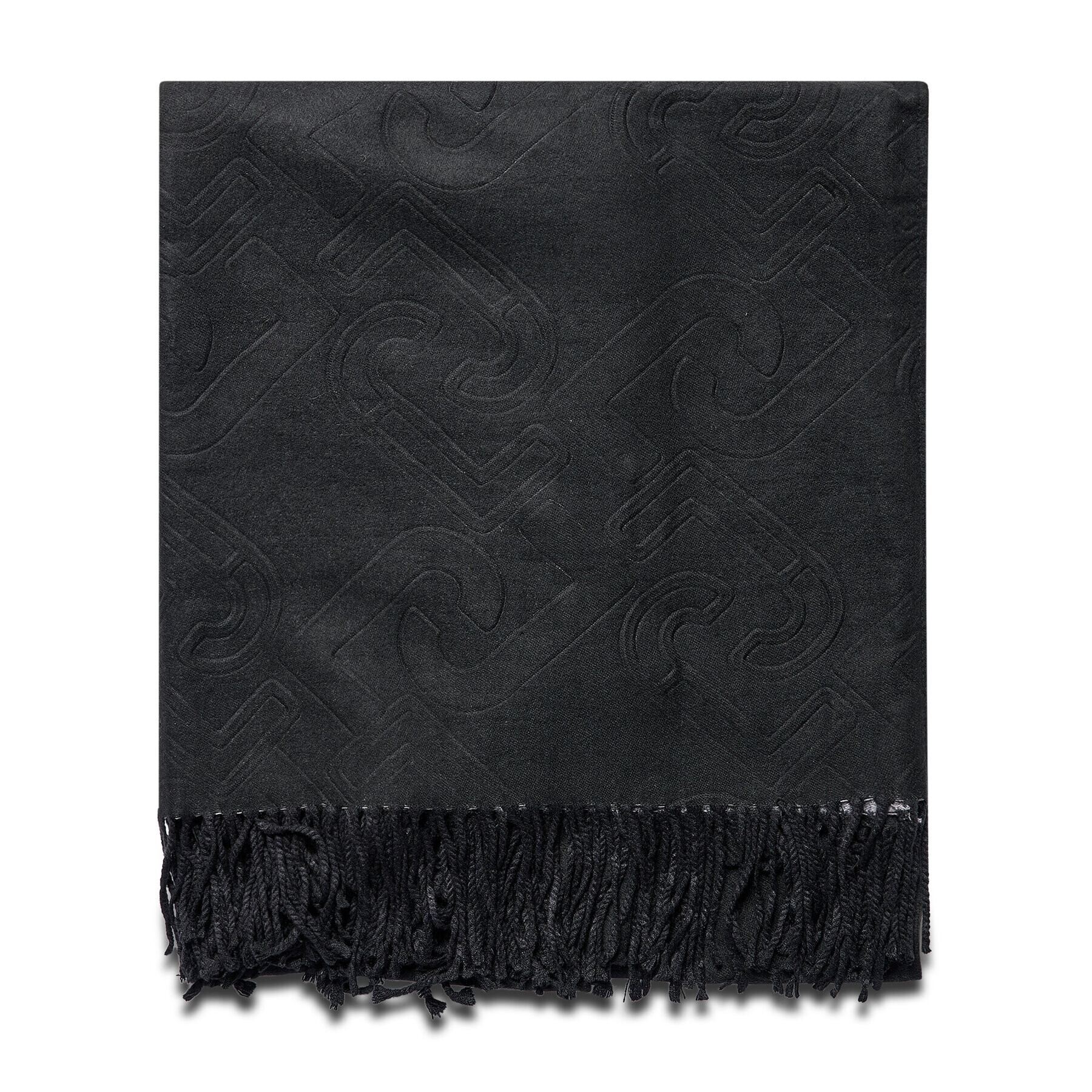 Liu Jo Пончо Poncho Double Embo 3F1050 T0300 Черен Regular Fit - Pepit.bg