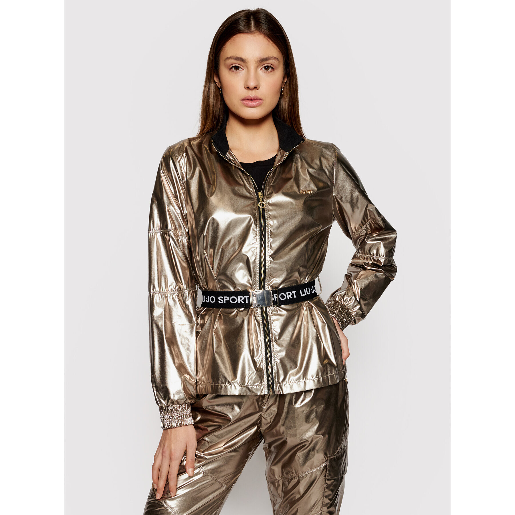 Liu Jo Sport Преходно яке TA1097 T4864 Златист Regular Fit - Pepit.bg