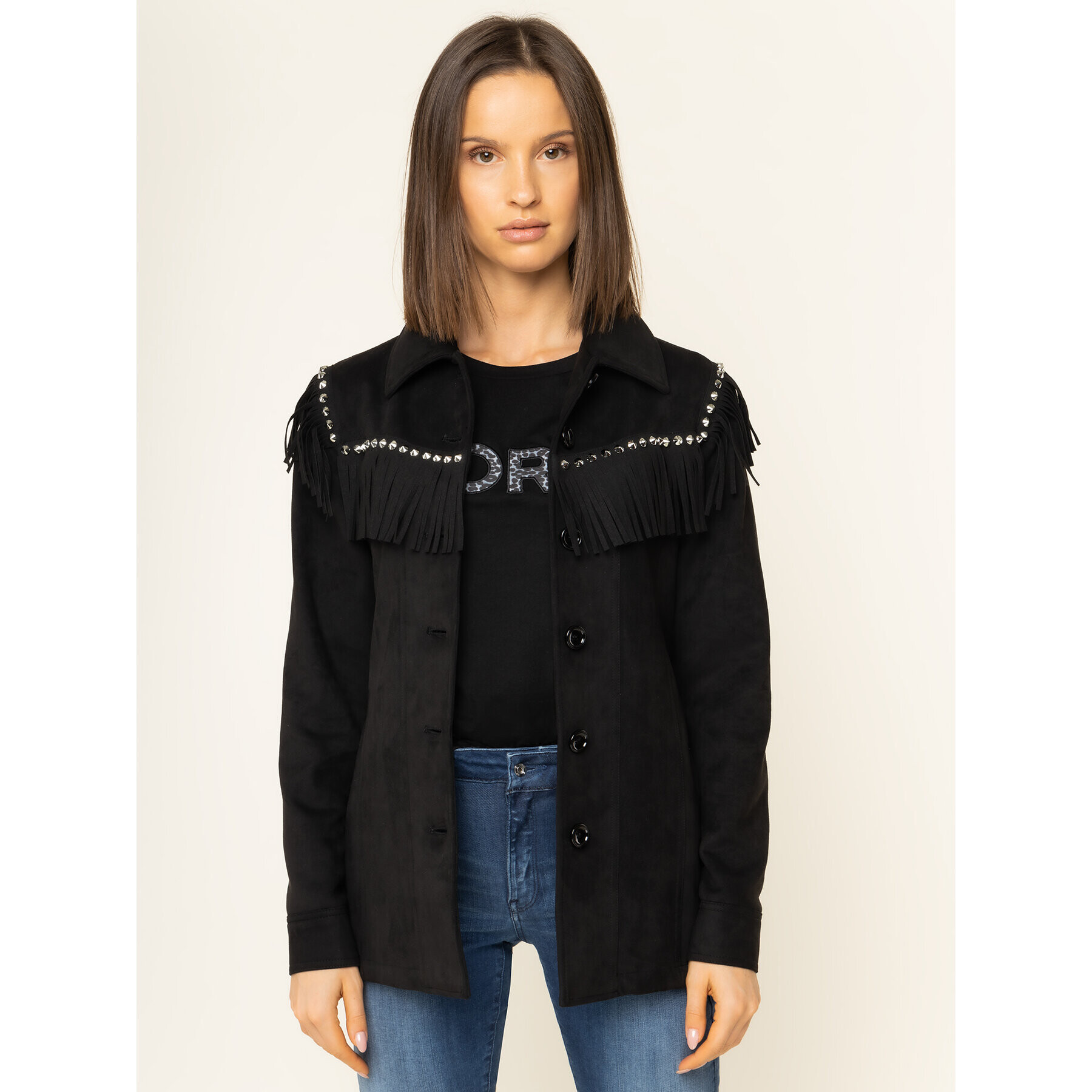 Liu Jo Преходно яке W69418 E0601 Черен Regular Fit - Pepit.bg