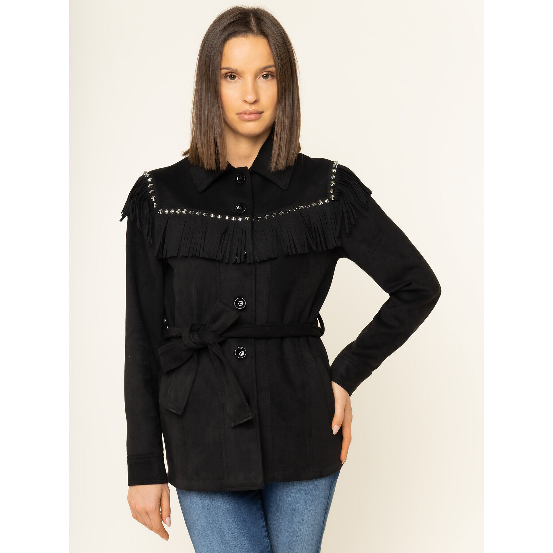 Liu Jo Преходно яке W69418 E0601 Черен Regular Fit - Pepit.bg