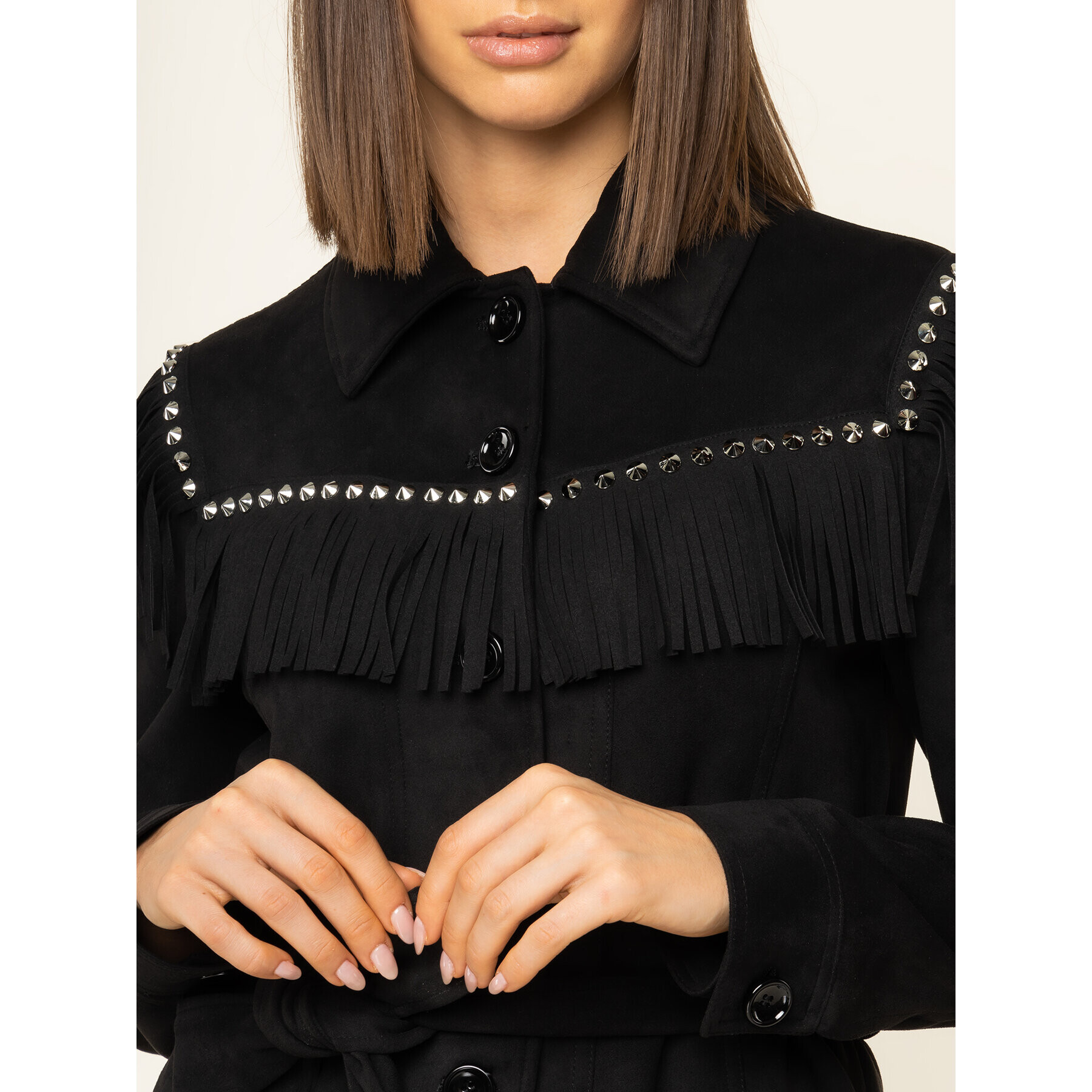 Liu Jo Преходно яке W69418 E0601 Черен Regular Fit - Pepit.bg