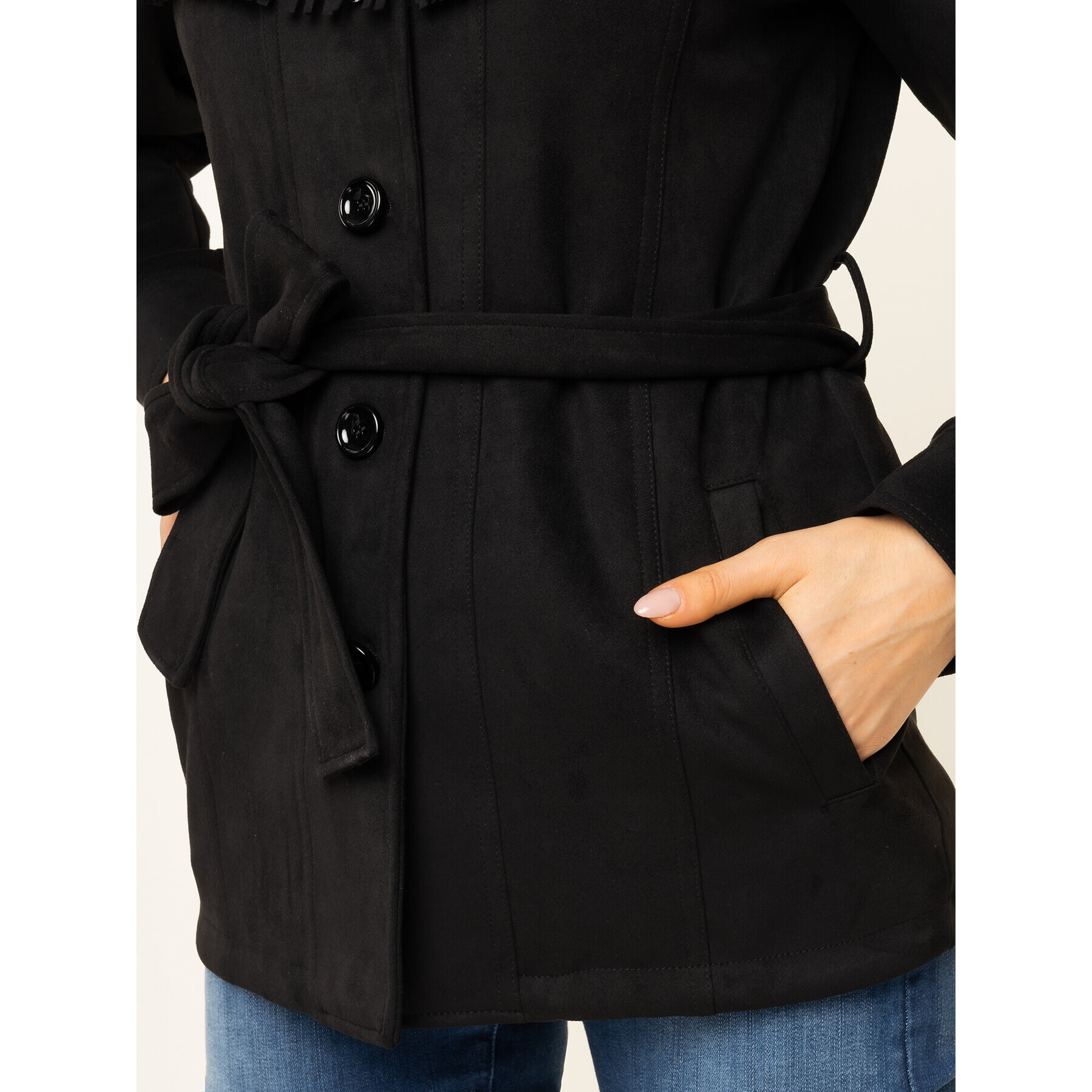 Liu Jo Преходно яке W69418 E0601 Черен Regular Fit - Pepit.bg