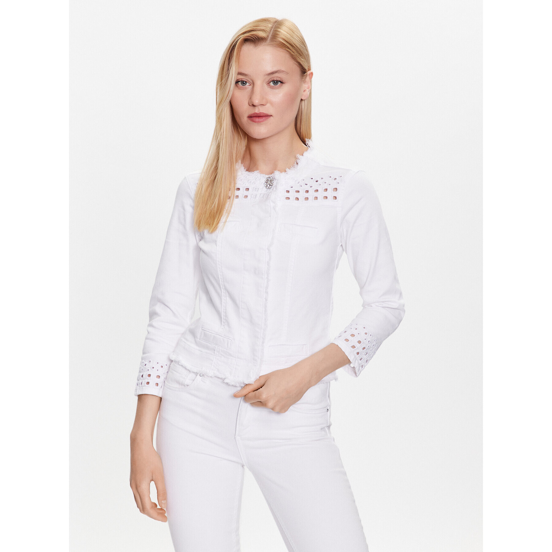 Liu Jo Преходно яке WA3230 T4033 Бял Regular Fit - Pepit.bg