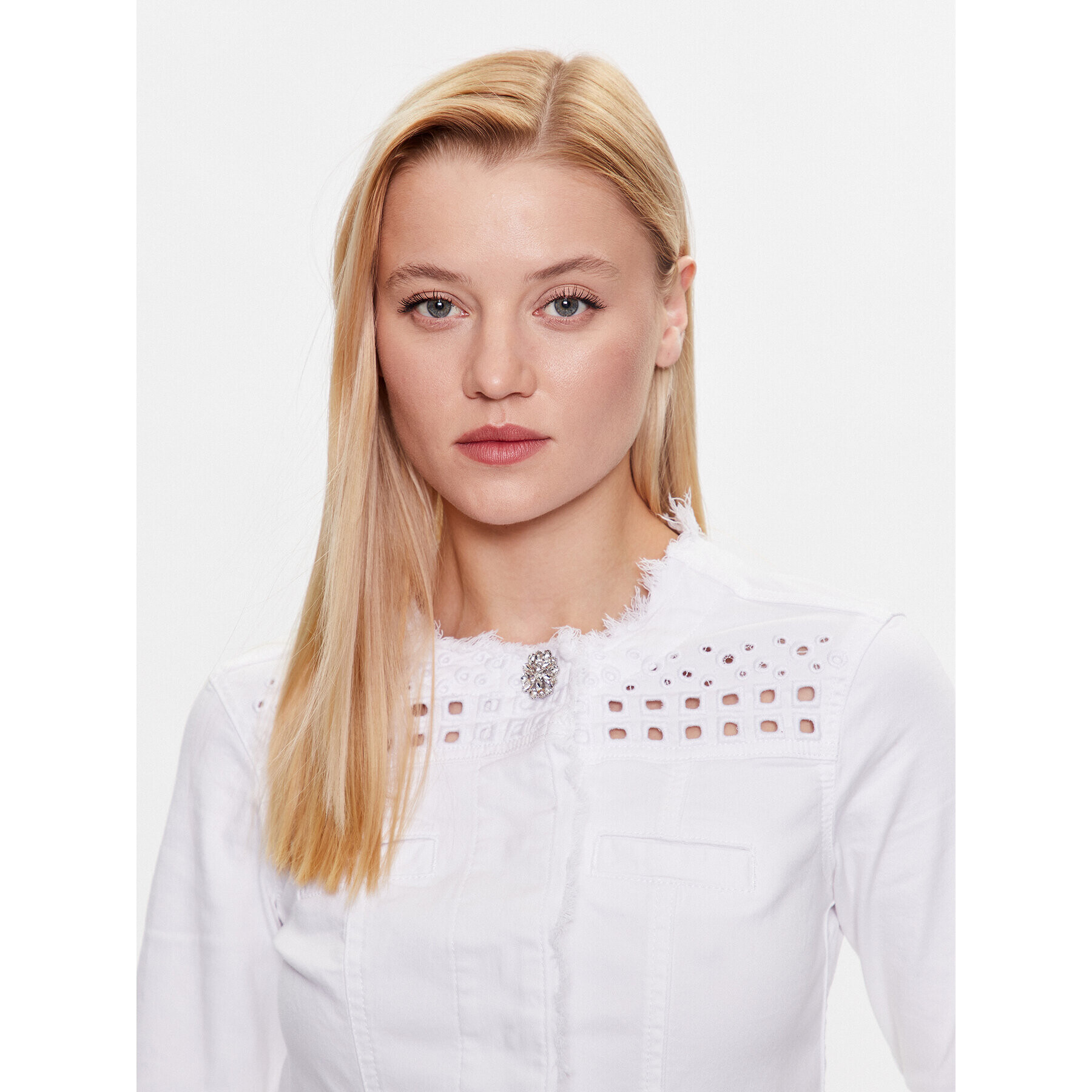 Liu Jo Преходно яке WA3230 T4033 Бял Regular Fit - Pepit.bg