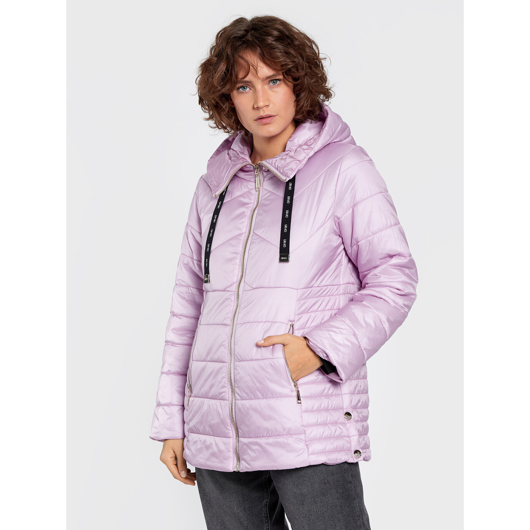 Liu Jo Пухено яке TF2182 T8782 Розов Regular Fit - Pepit.bg