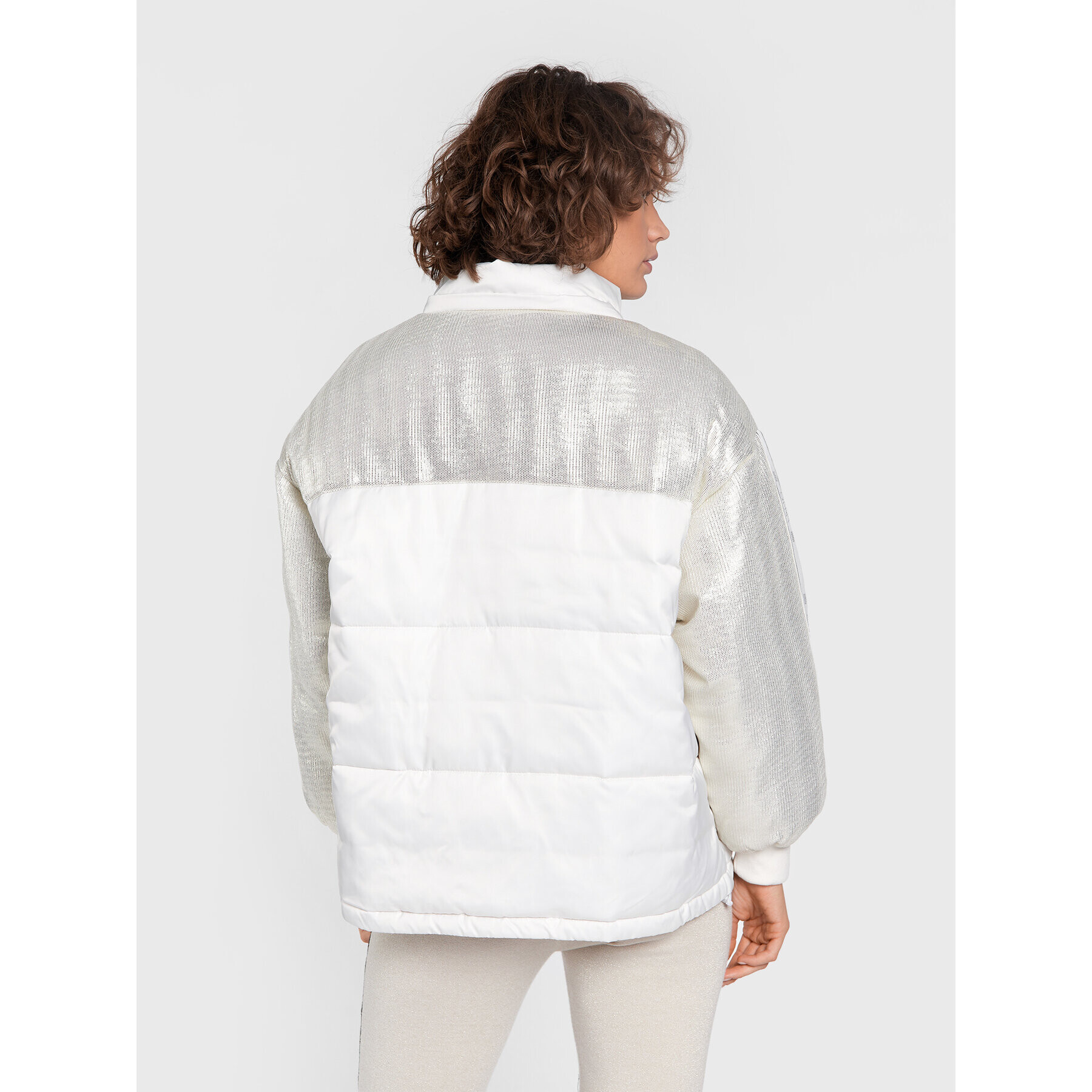 Liu Jo Sport Пухено яке TF2259 T4558 Бял Relaxed Fit - Pepit.bg