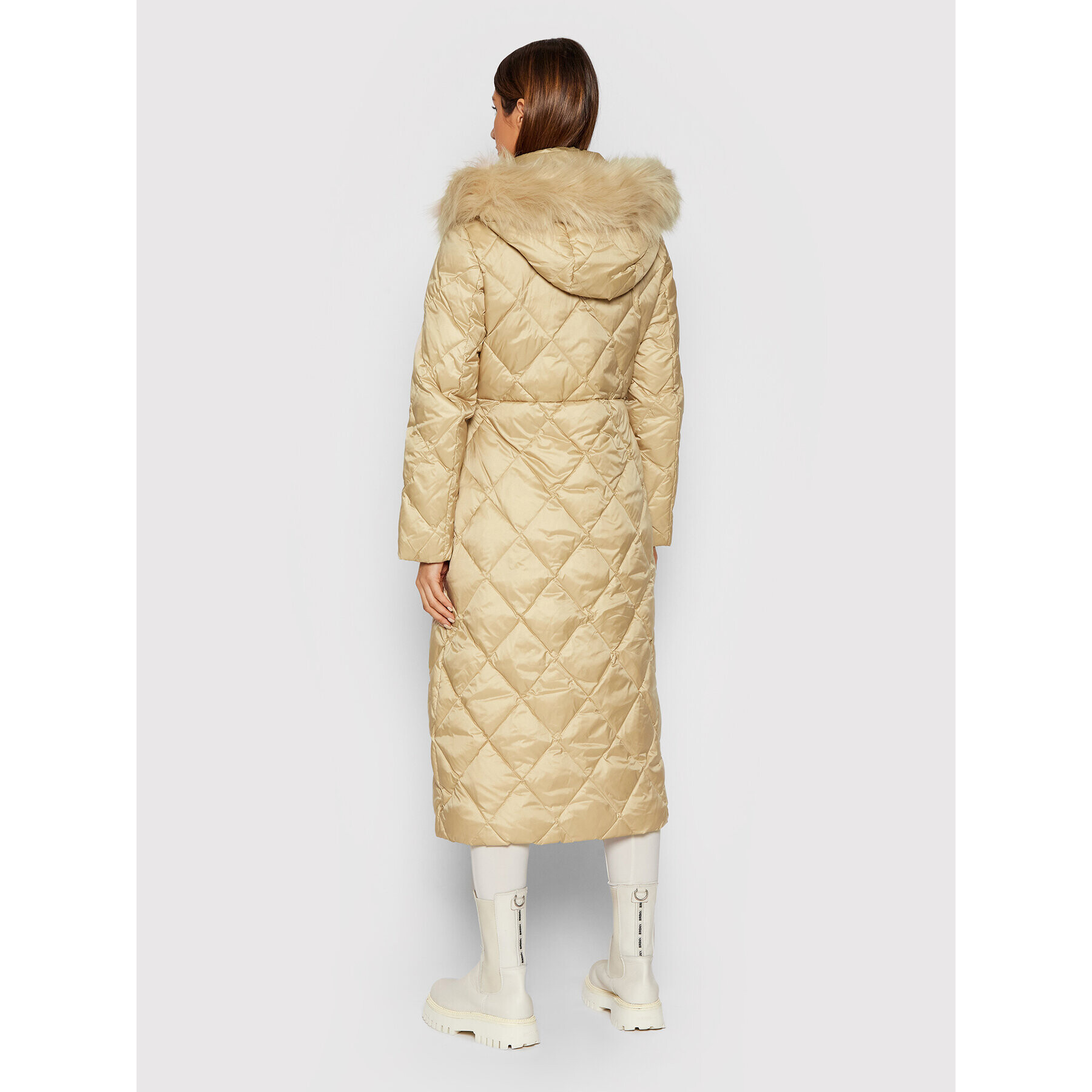 Liu Jo Пухено яке WF1063 T4573 Бежов Regular Fit - Pepit.bg