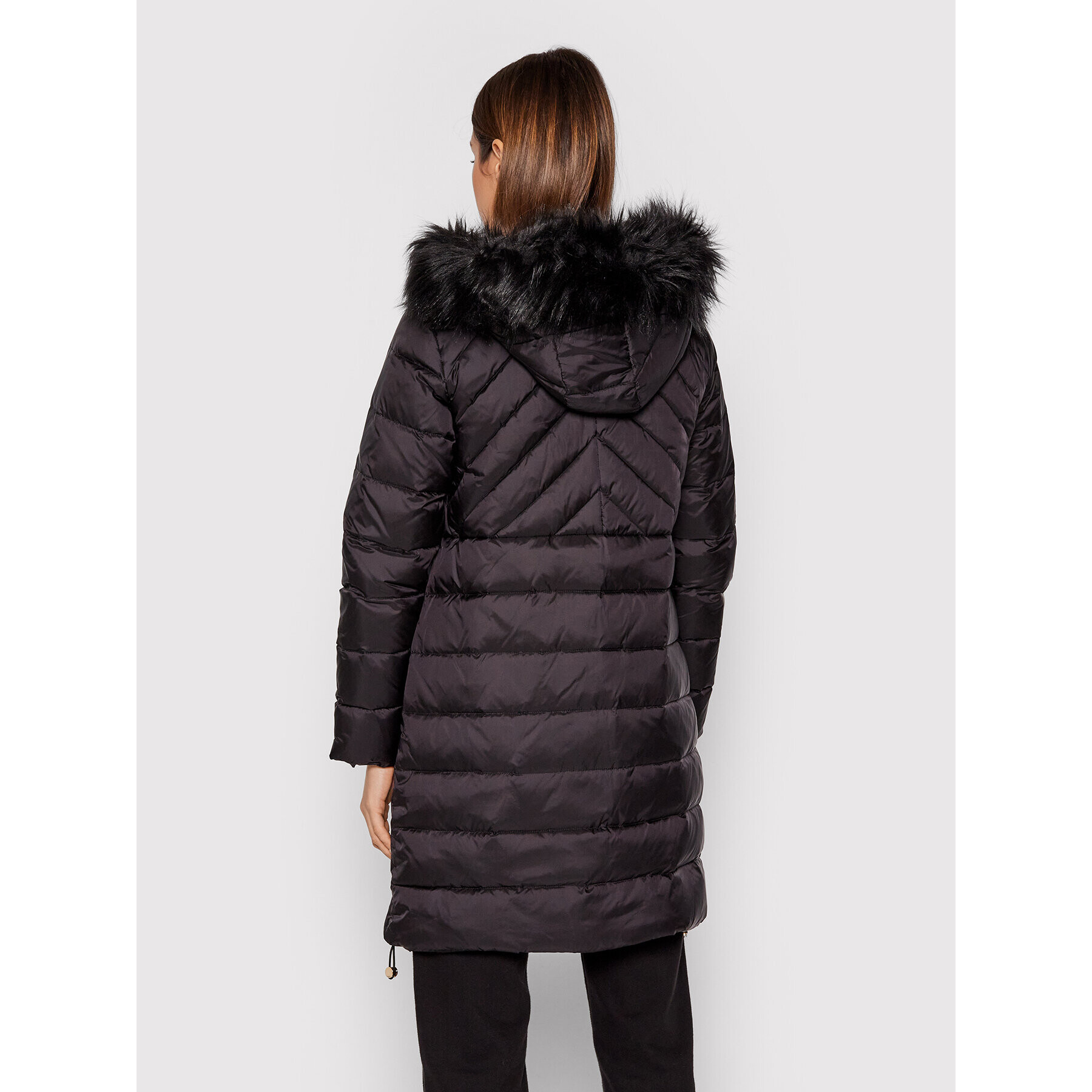 Liu Jo Пухено яке WF1065 T4573 Черен Regular Fit - Pepit.bg