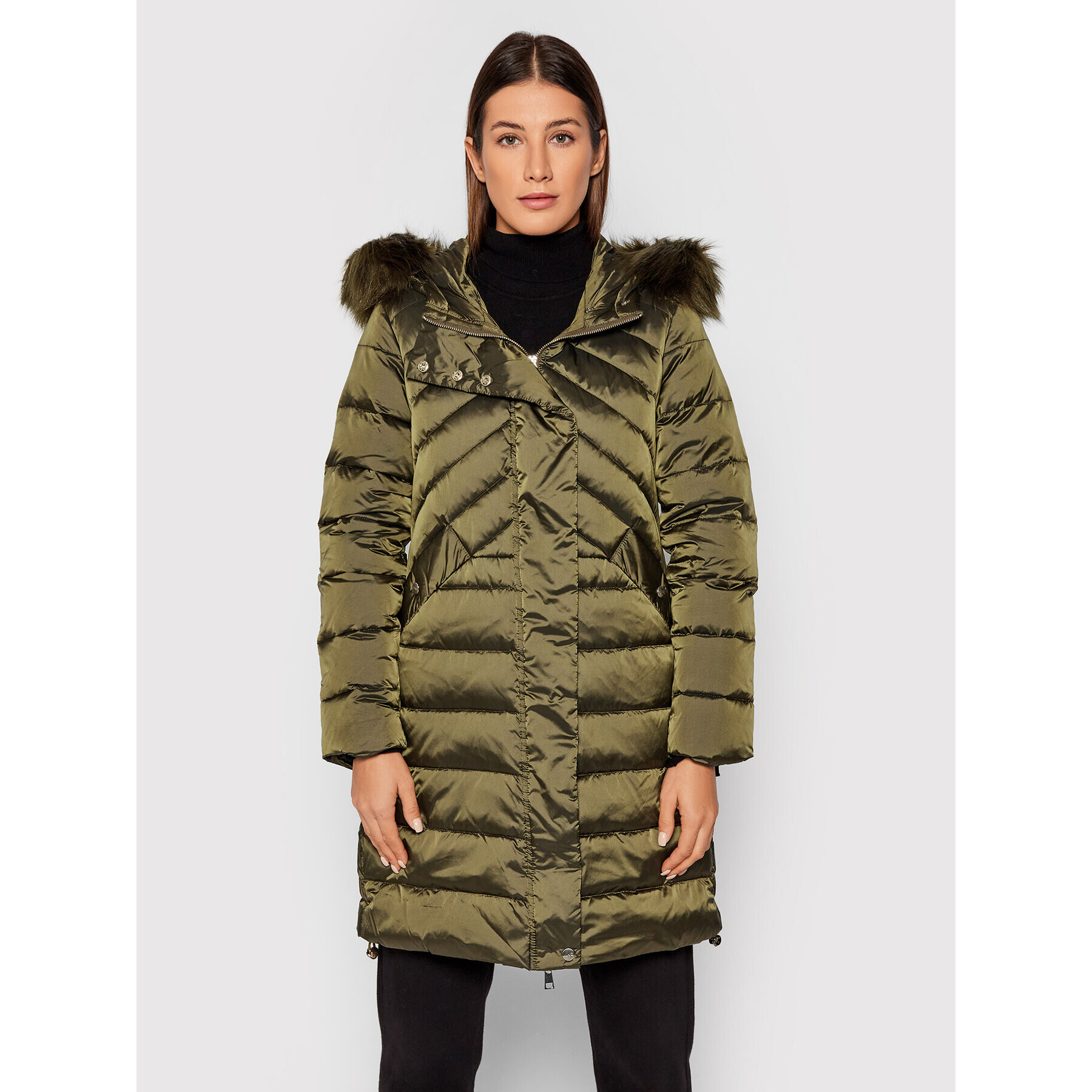 Liu Jo Пухено яке WF1065 T4573 Зелен Regular Fit - Pepit.bg