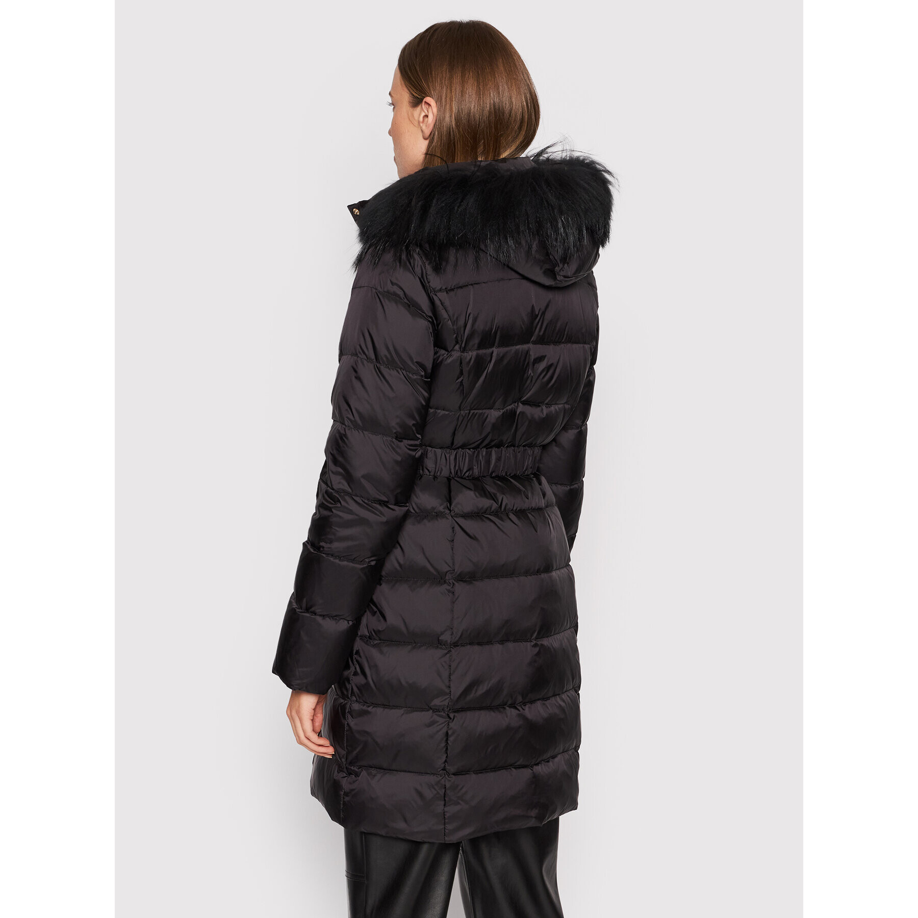 Liu Jo Пухено яке WF1074 T4573 Черен Regular Fit - Pepit.bg
