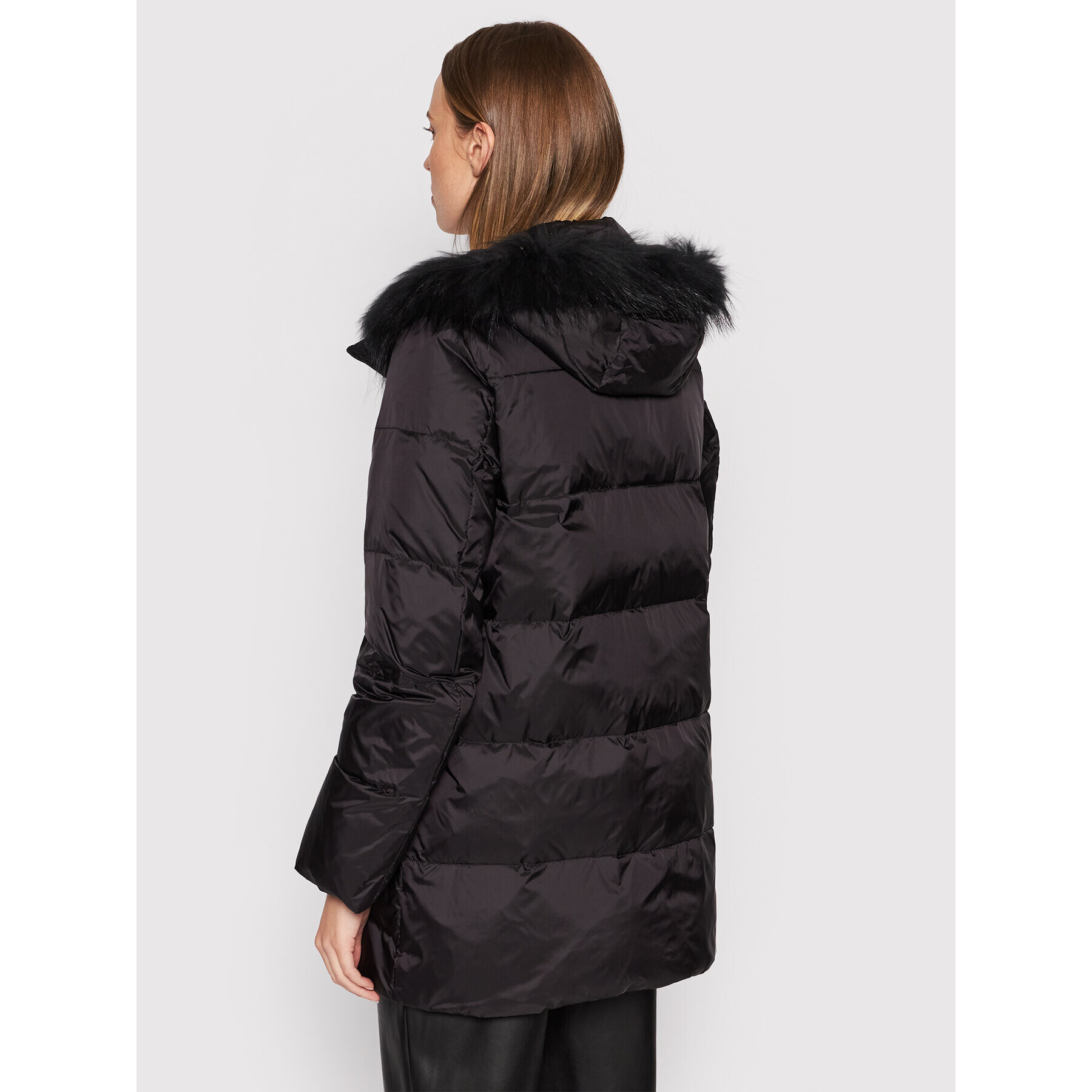 Liu Jo Пухено яке WF1075 T4573 Черен Regular Fit - Pepit.bg