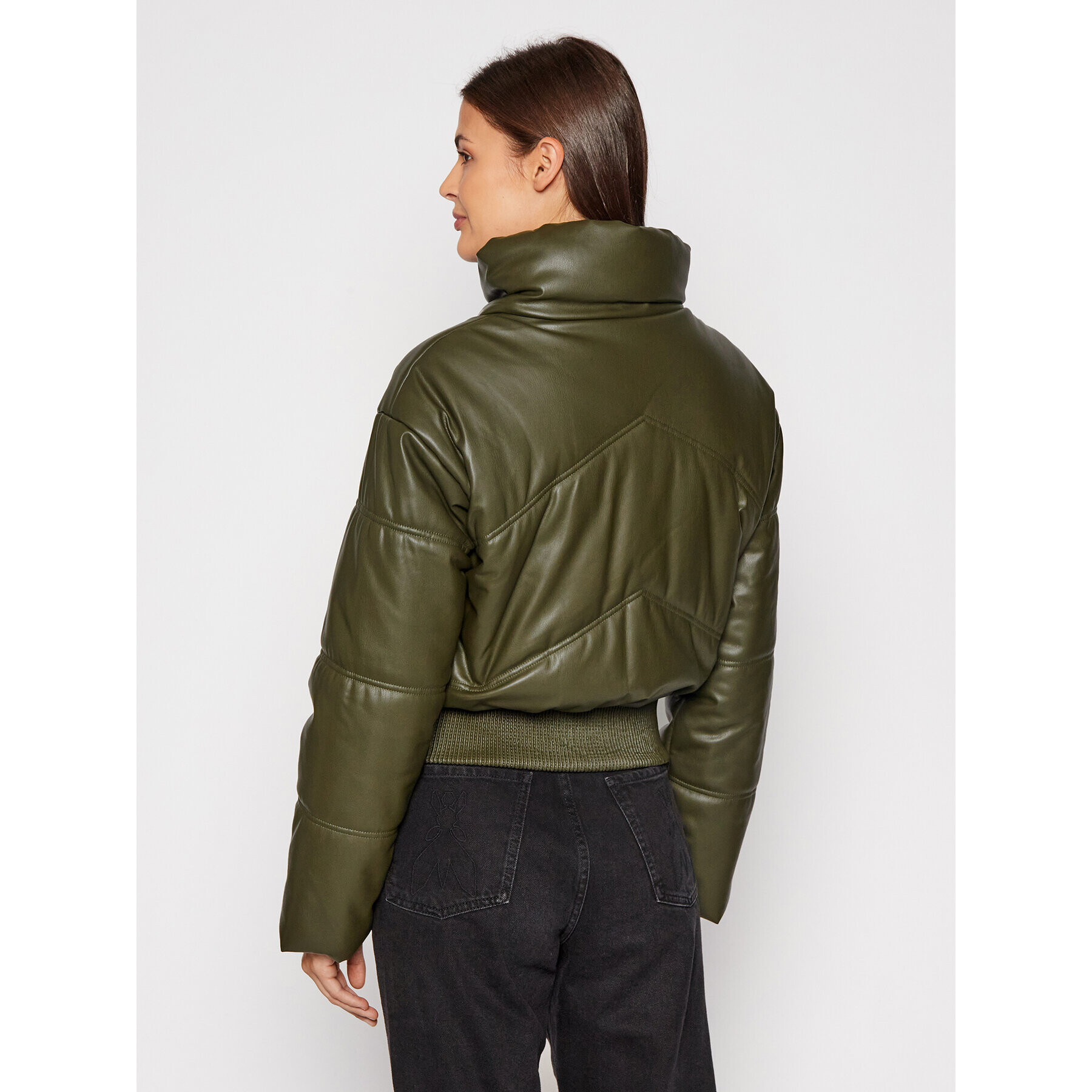 Liu Jo Пухено яке WF1270 E0392 Зелен Regular Fit - Pepit.bg