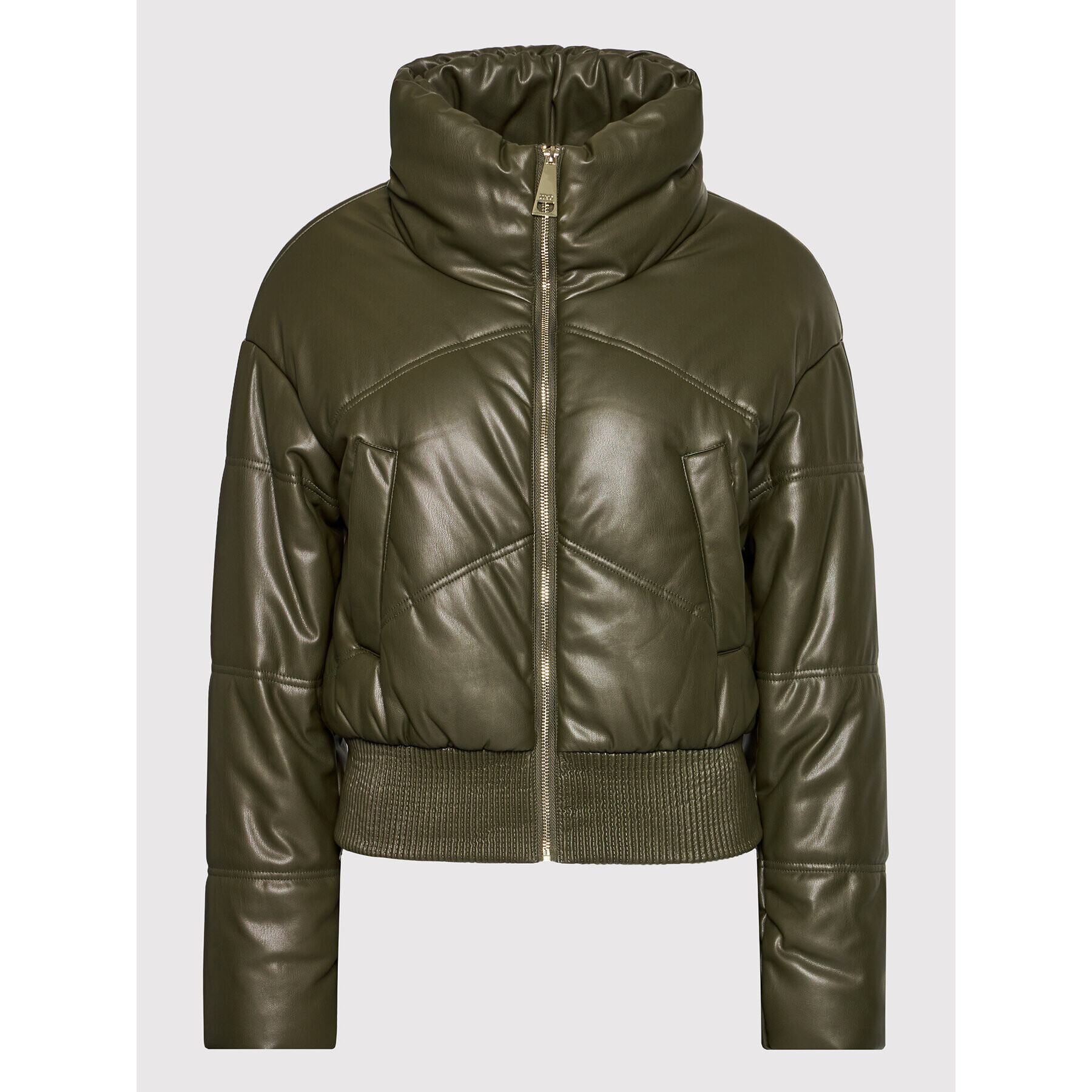 Liu Jo Пухено яке WF1270 E0392 Зелен Regular Fit - Pepit.bg