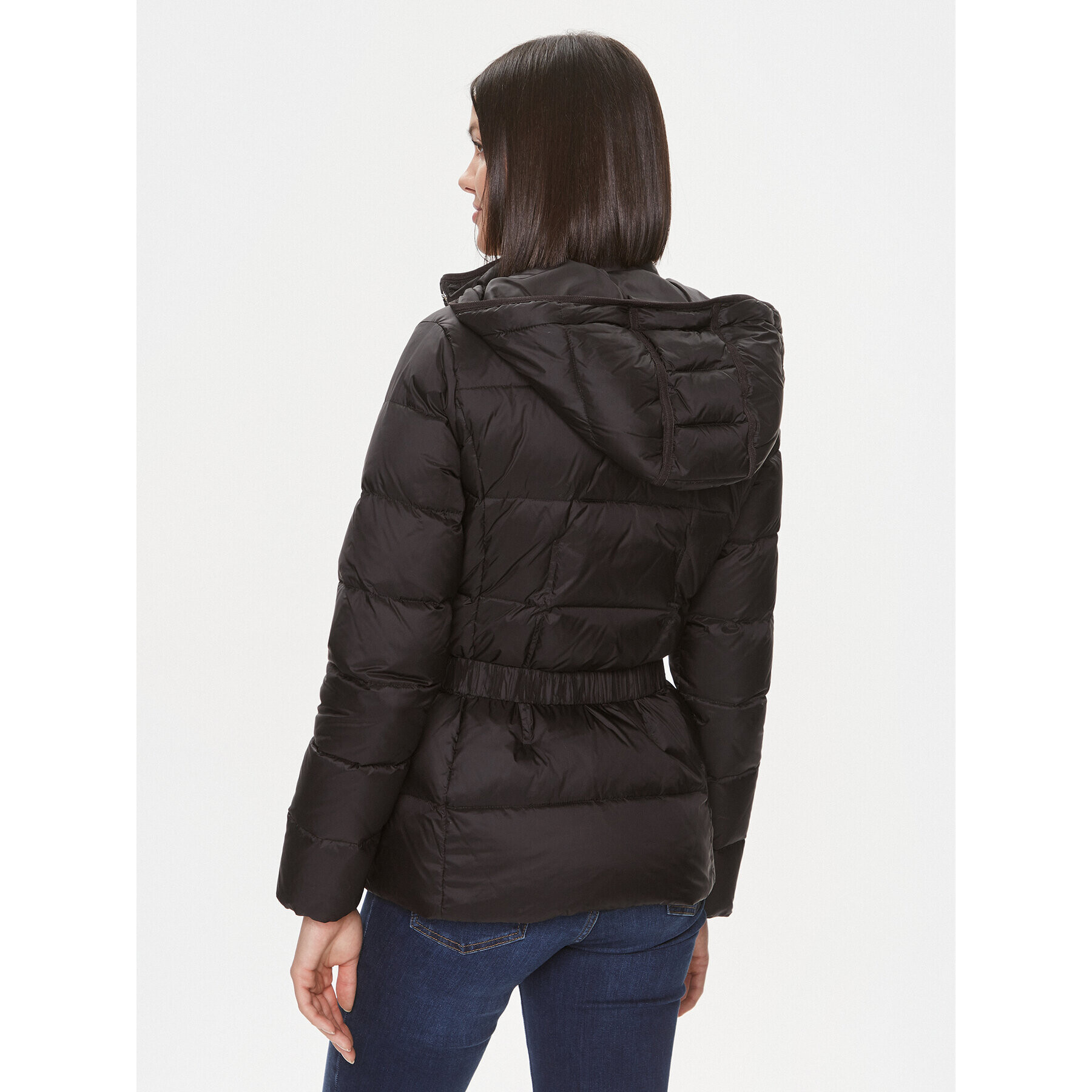 Liu Jo Пухено яке MF3062 T3130 Черен Regular Fit - Pepit.bg