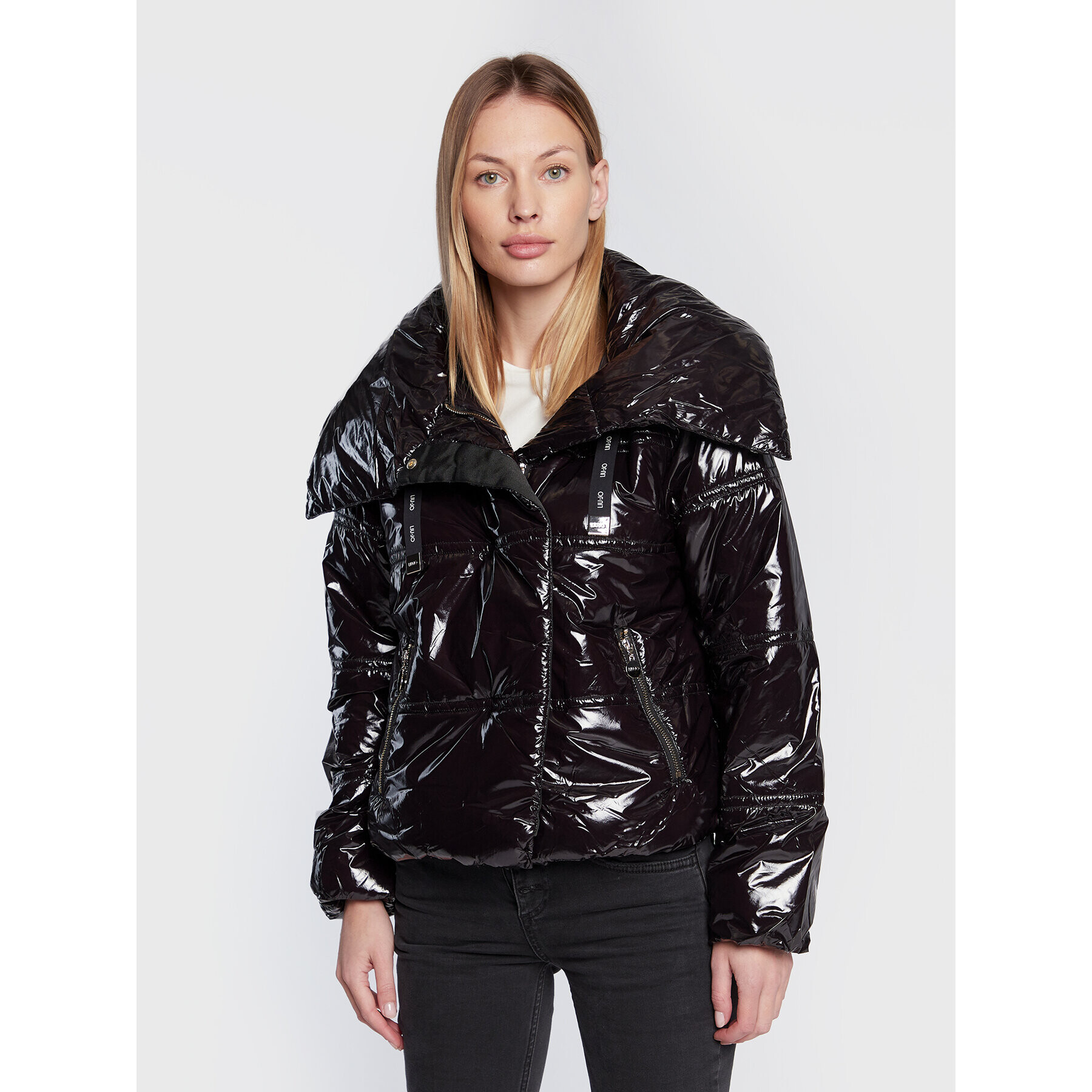 Liu Jo Пухено яке TF2170 T3149 Черен Regular Fit - Pepit.bg