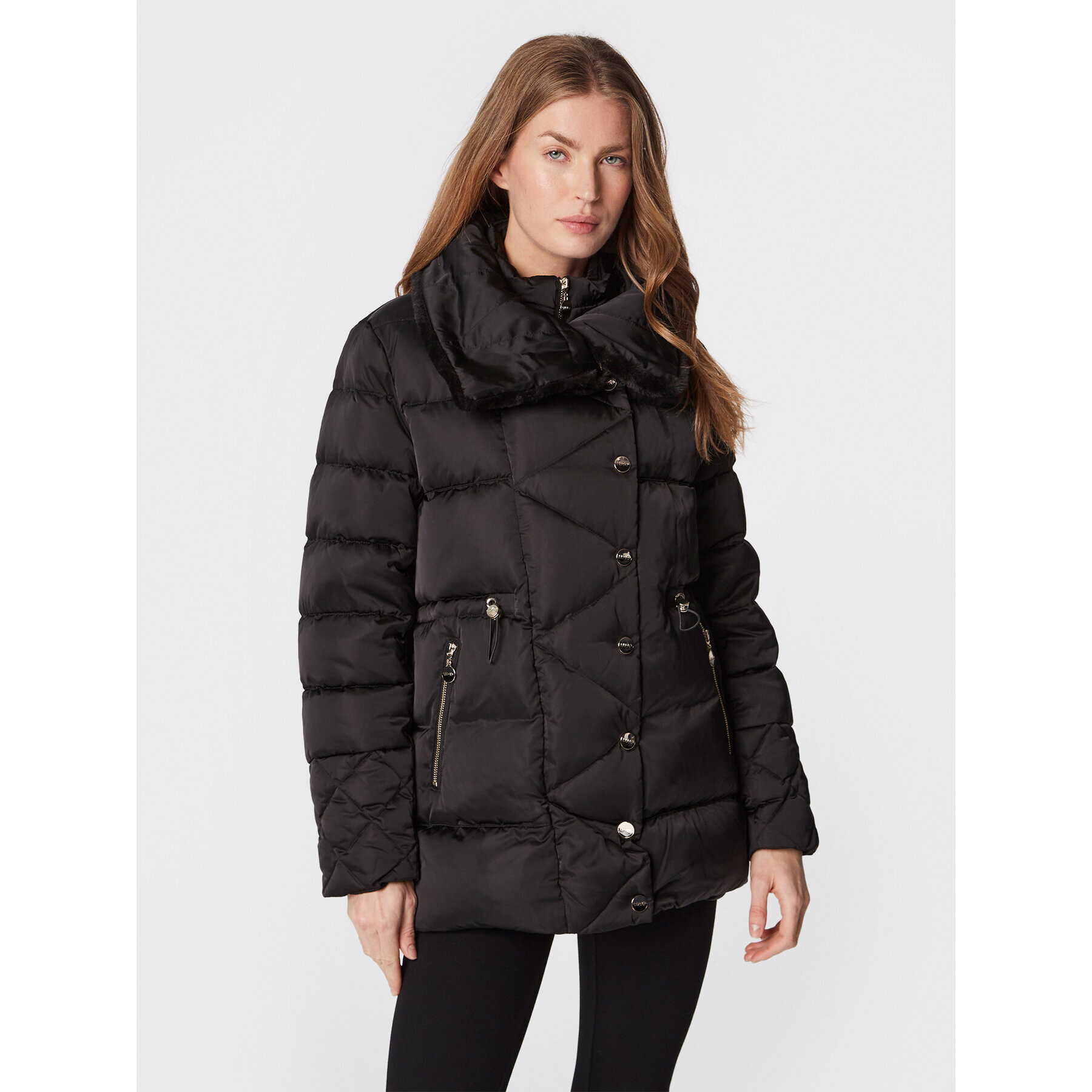 Liu Jo Sport Пухено яке TF2184 T4558 Черен Regular Fit - Pepit.bg