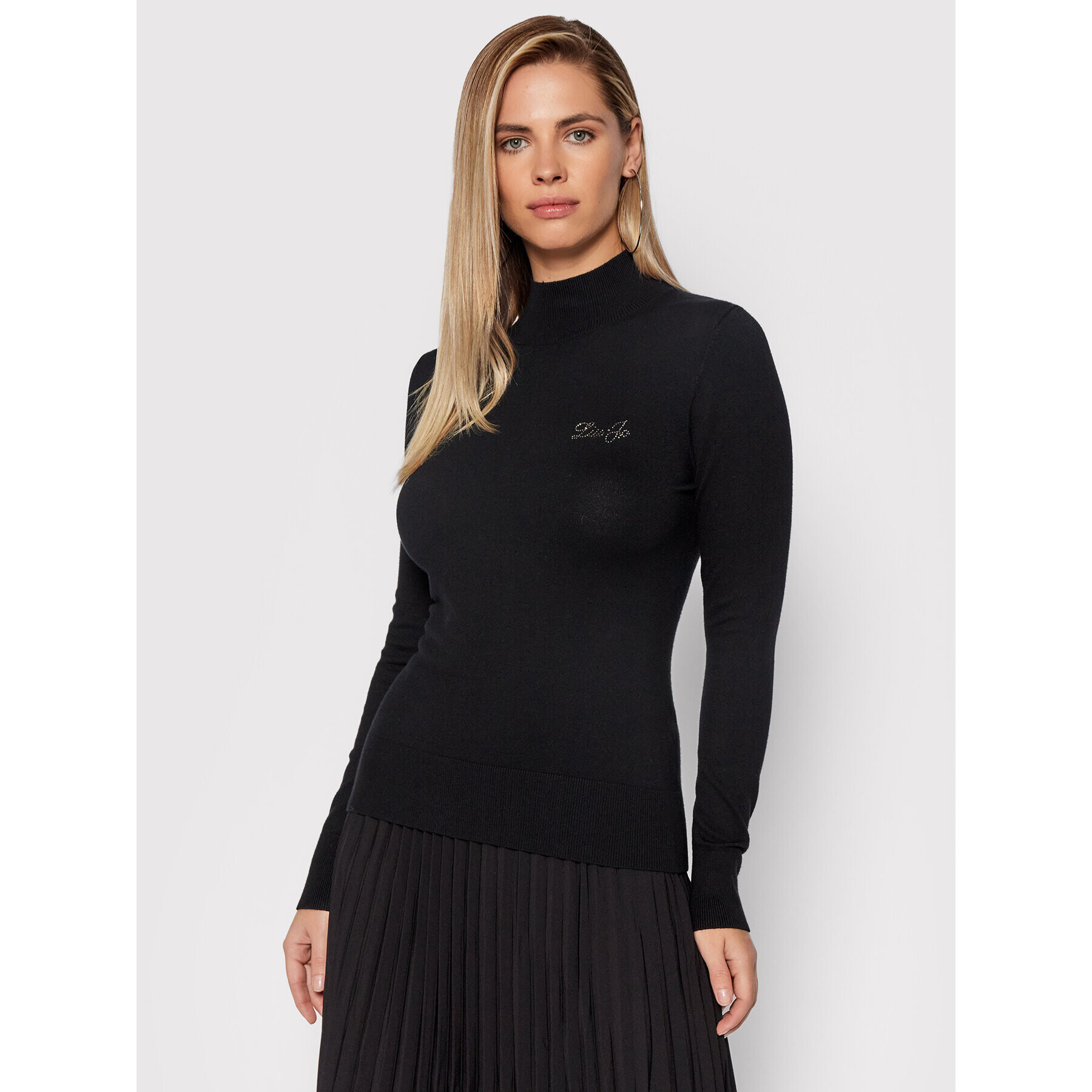 Liu Jo Пуловер 5F1070 MA49I Черен Slim Fit - Pepit.bg