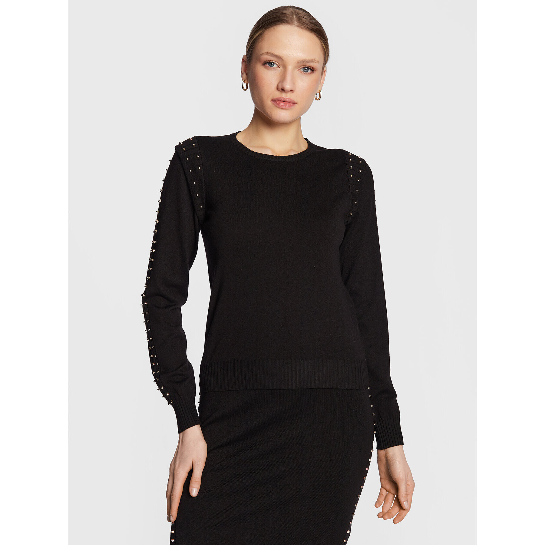 Liu Jo Sport Пуловер TA3055 MS49I Черен Regular Fit - Pepit.bg