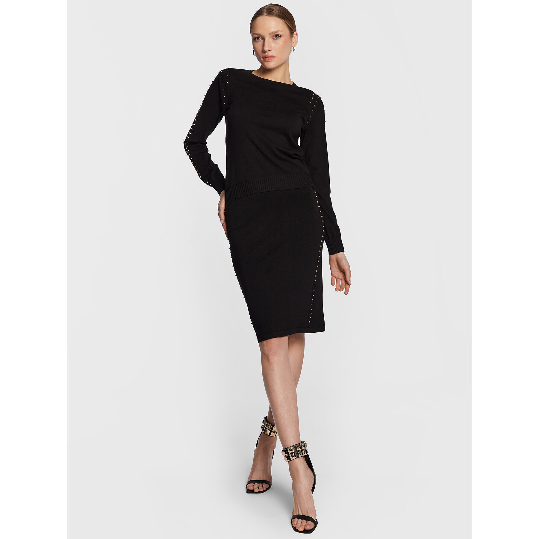 Liu Jo Sport Пуловер TA3055 MS49I Черен Regular Fit - Pepit.bg