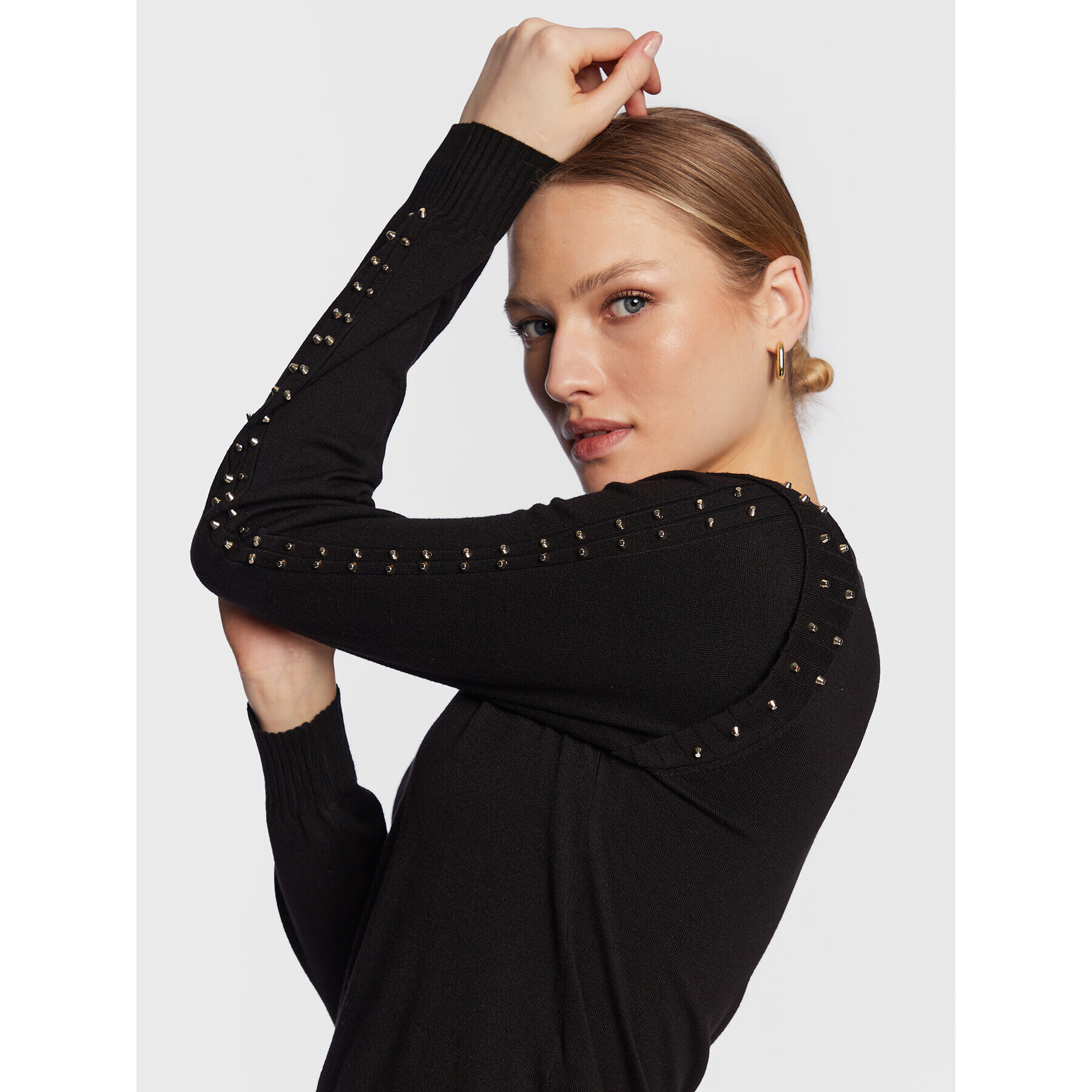 Liu Jo Sport Пуловер TA3055 MS49I Черен Regular Fit - Pepit.bg