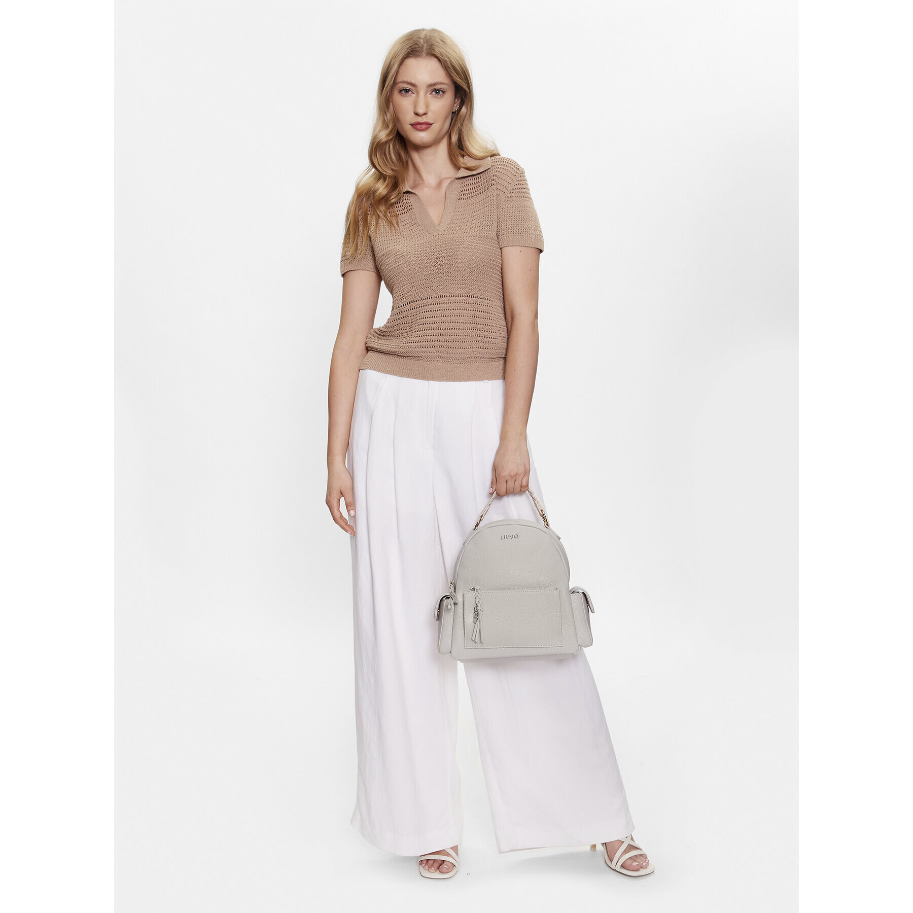 Liu Jo Раница Ecs M Backpack AA3078 E0086 Бежов - Pepit.bg