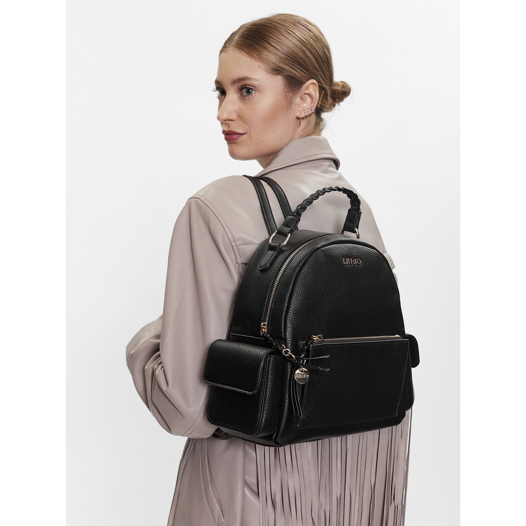 Liu Jo Раница Ecs M Backpack AA3078 E0086 Черен - Pepit.bg