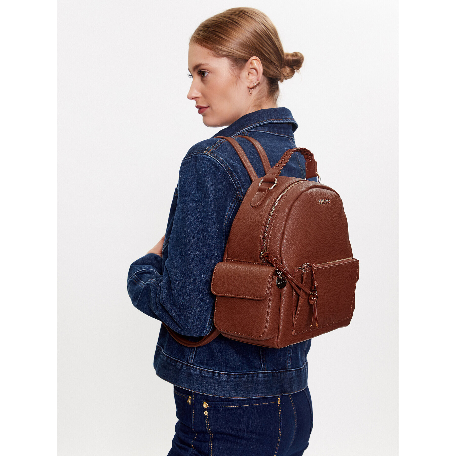 Liu Jo Раница Ecs M Backpack AA3078 E0086 Кафяв - Pepit.bg