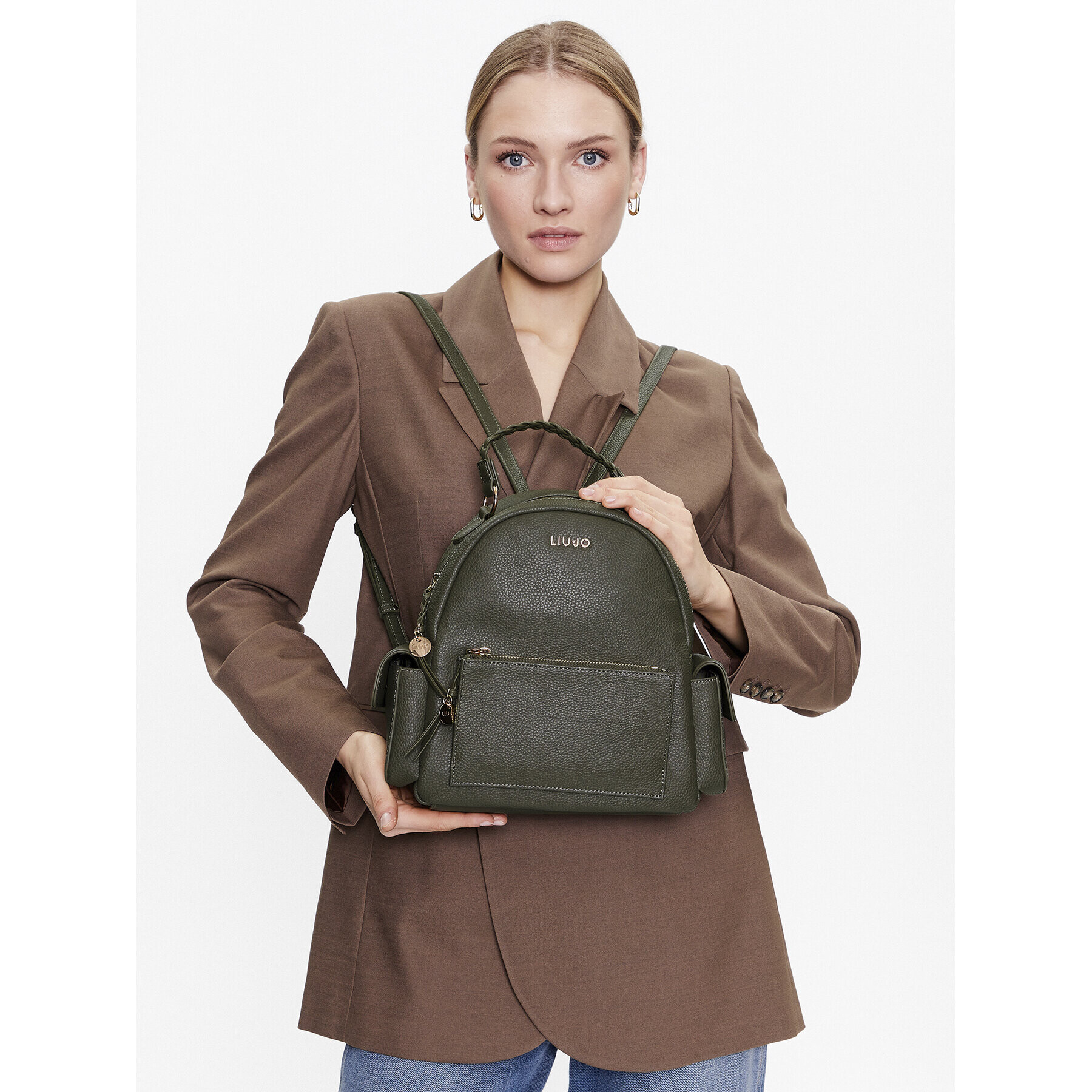 Liu Jo Раница Ecs M Backpack AA3078 E0086 Зелен - Pepit.bg