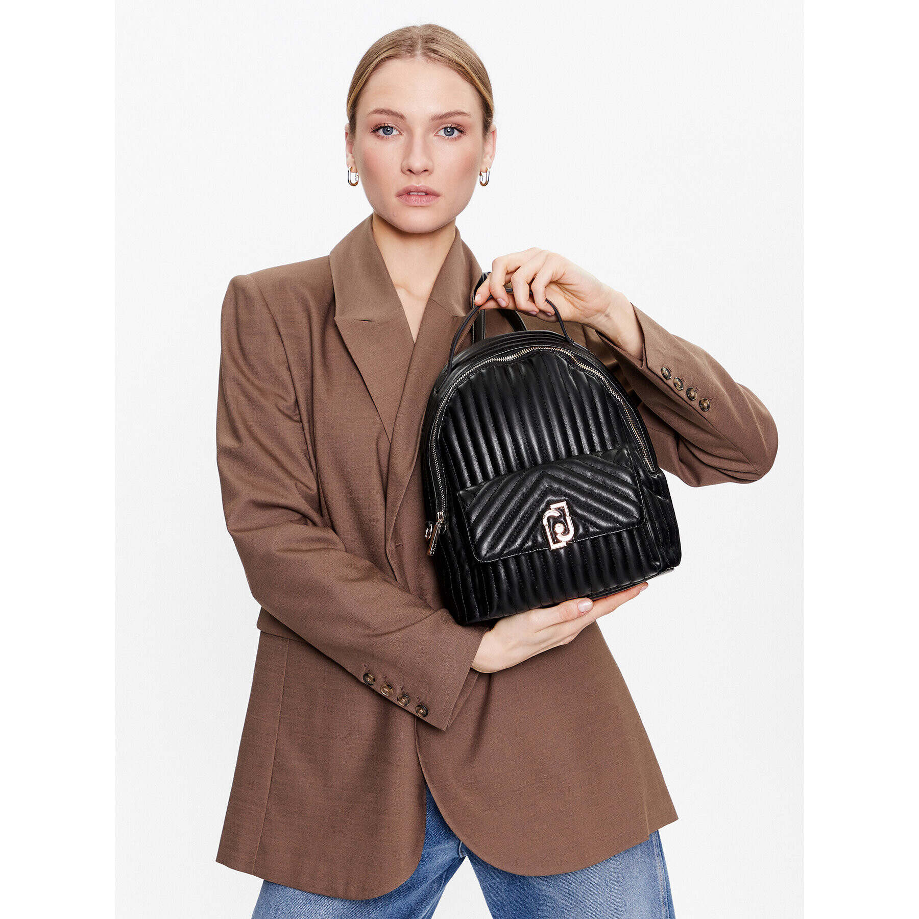 Liu Jo Раница Ecs M Backpack AA3230 E0426 Черен - Pepit.bg