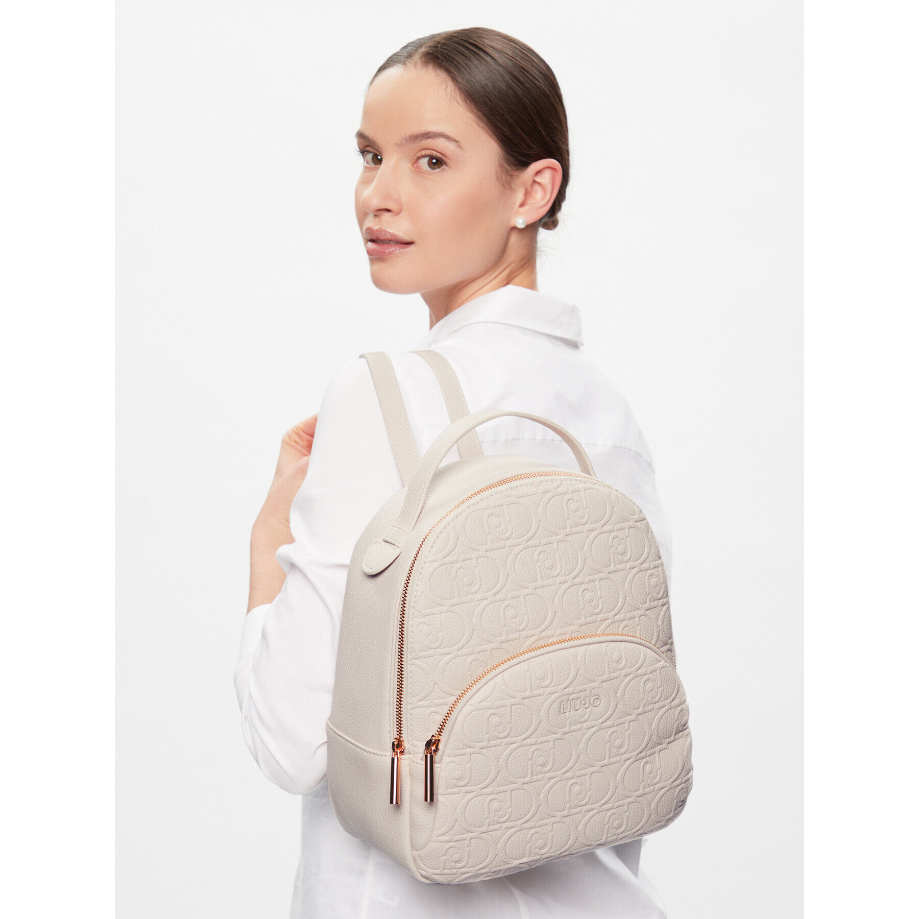 Liu Jo Раница Ecs M Backpack AA4160 E0003 Бежов - Pepit.bg