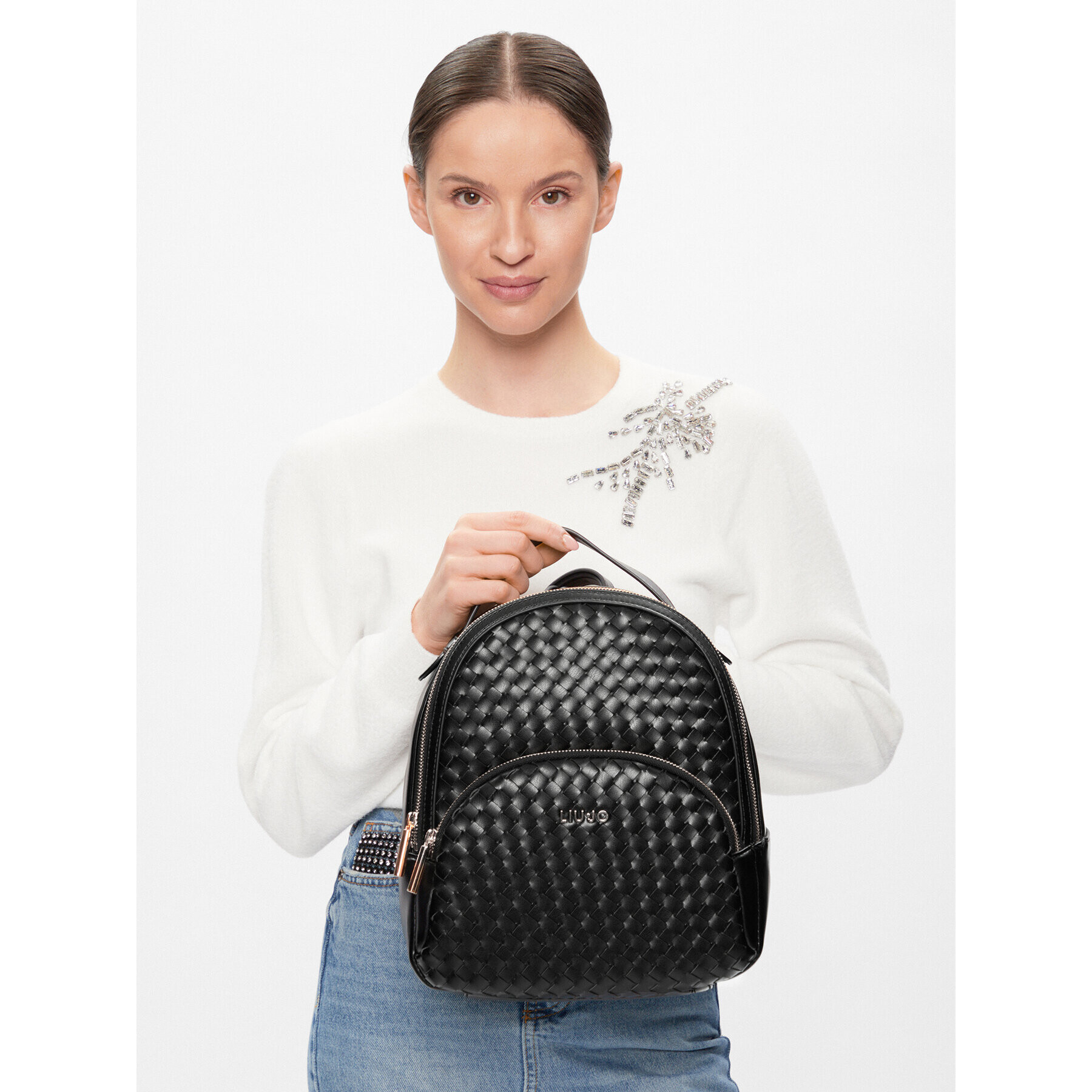 Liu Jo Раница Ecs M Backpack AA4160 E0513 Черен - Pepit.bg