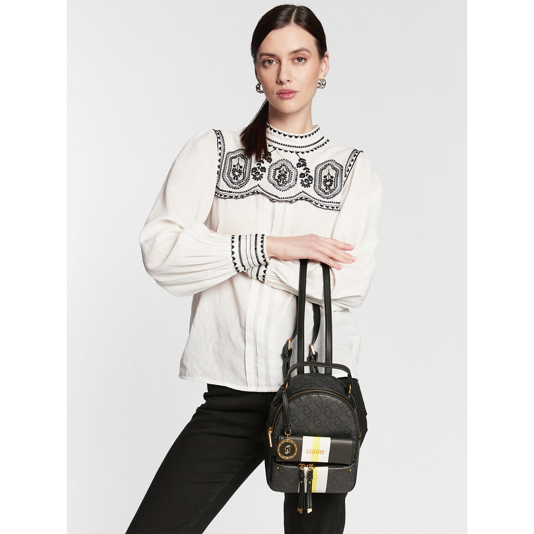 Liu Jo Раница Ecs S Backpack AA3080 E0538 Черен - Pepit.bg