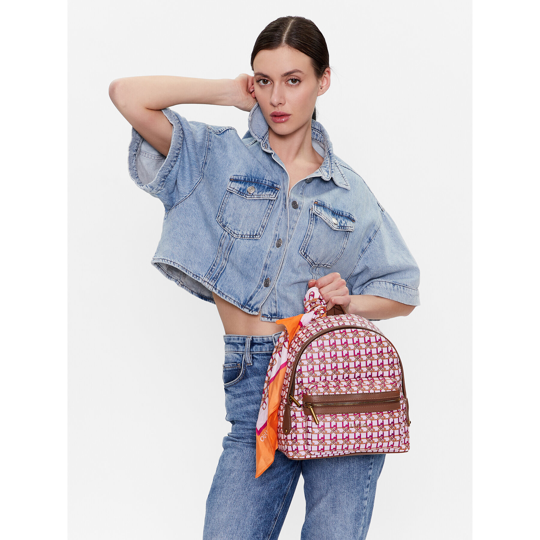 Liu Jo Раница M Backpack AA3328 E0538 Кафяв - Pepit.bg