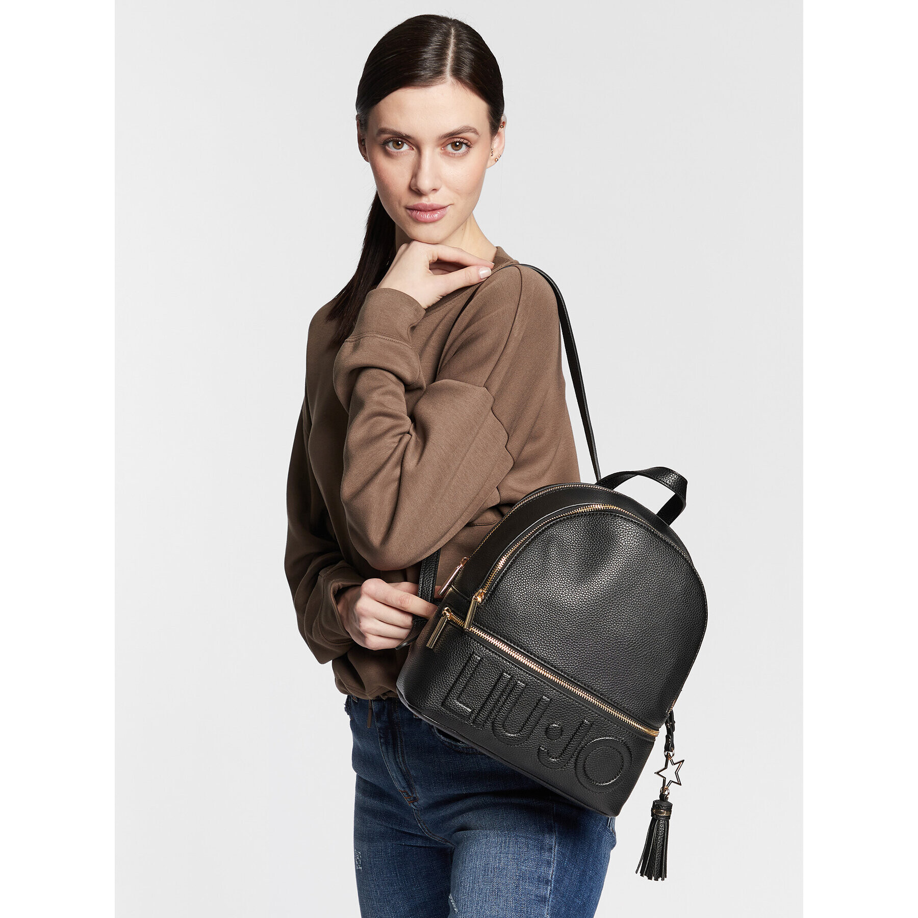 Liu Jo Раница M Backpack AXX025 E0086 Черен - Pepit.bg