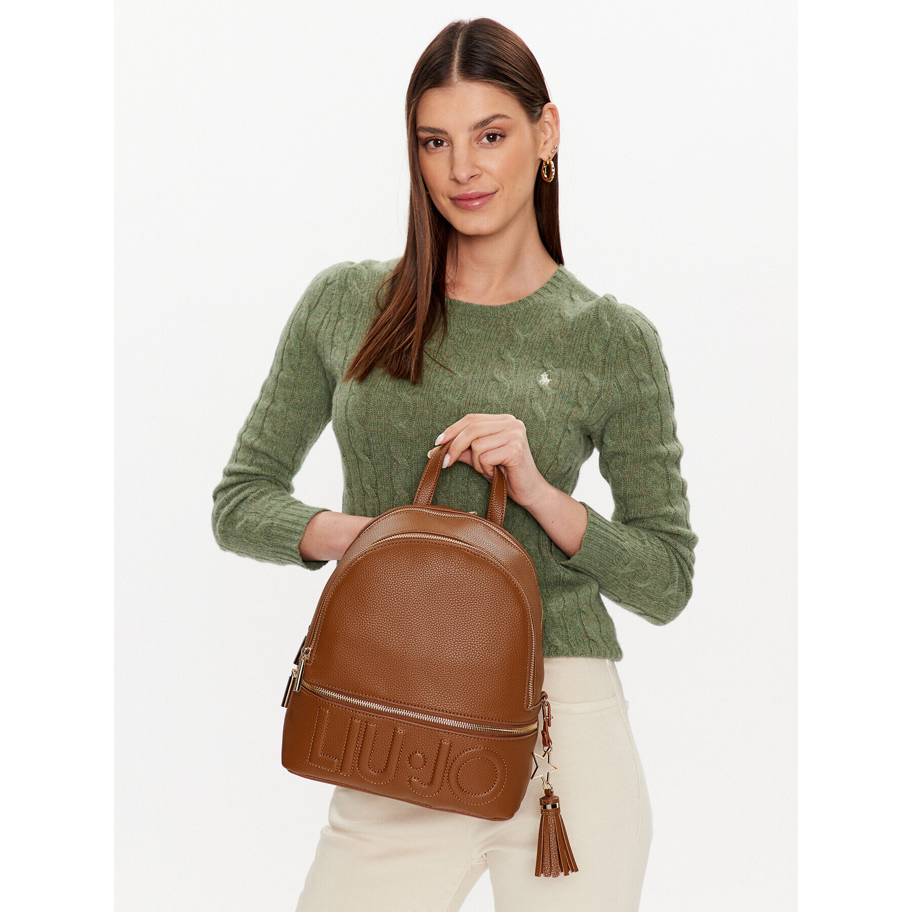 Liu Jo Раница M Backpack AXX025 E0086 Кафяв - Pepit.bg