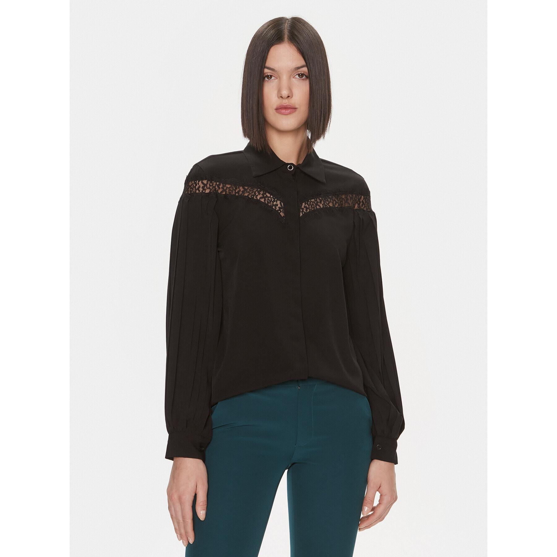 Liu Jo Риза MF3137 T9121 Черен Relaxed Fit - Pepit.bg