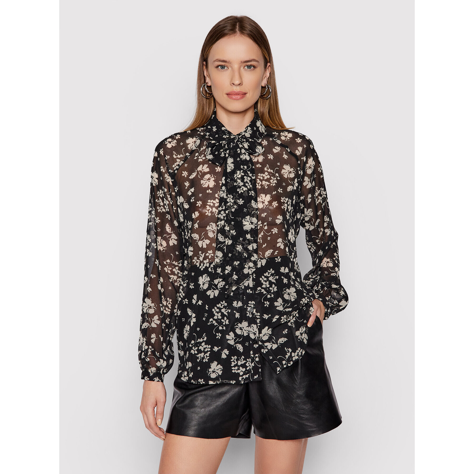 Liu Jo Риза WF1116 T3033 Черен Regular Fit - Pepit.bg