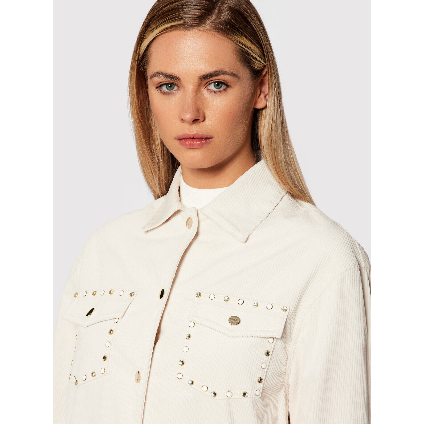 Liu Jo Риза WF1164 T3012 Бежов Relaxed Fit - Pepit.bg
